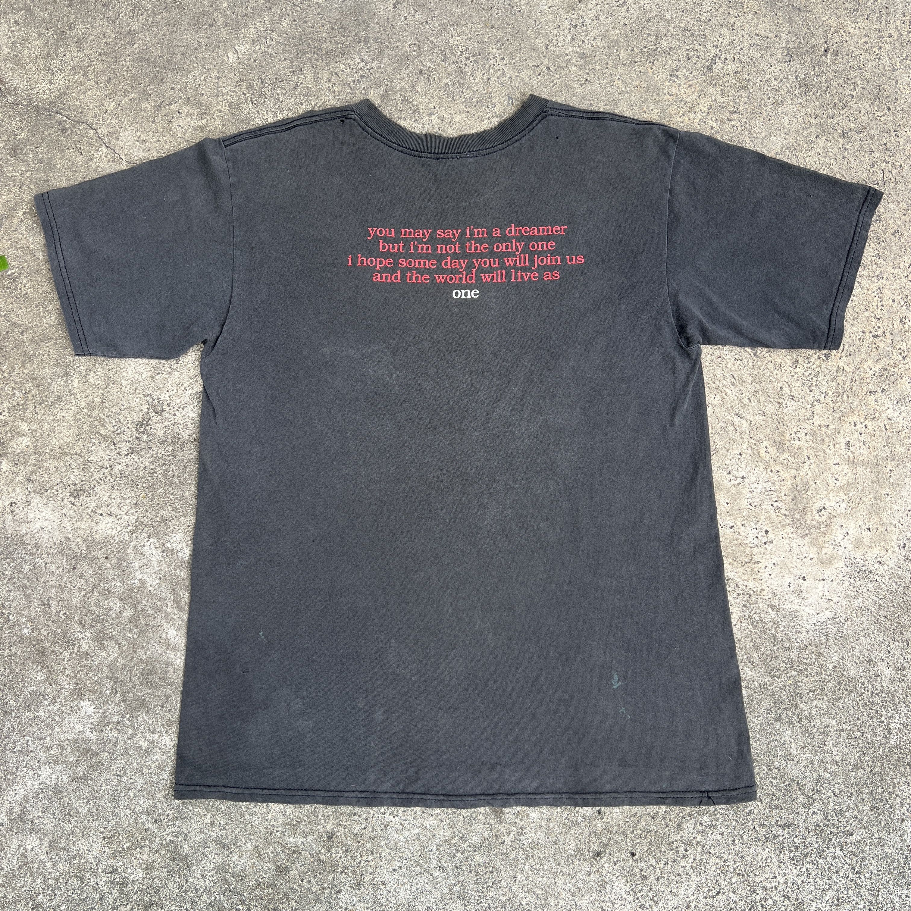 Band Tees Vintage 90s John Lennon The Beatles Promo Tee Faded Yoko Ono Size US L / EU 52-54 / 3 - 11 Thumbnail