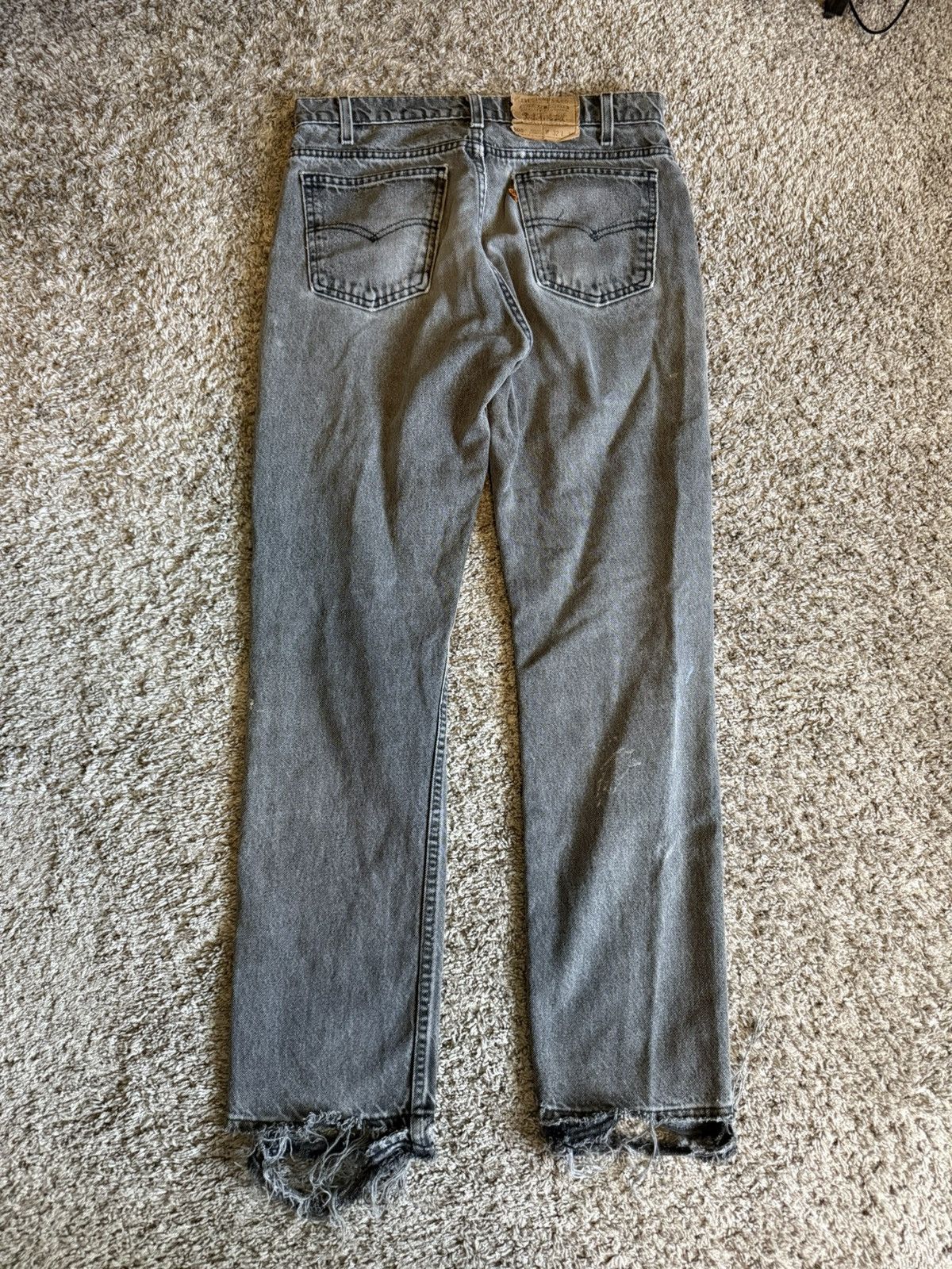 Levi's Vintage Thrashed Orange Tab Black Levi 505 Size US 30 / EU 46 - 4 Thumbnail