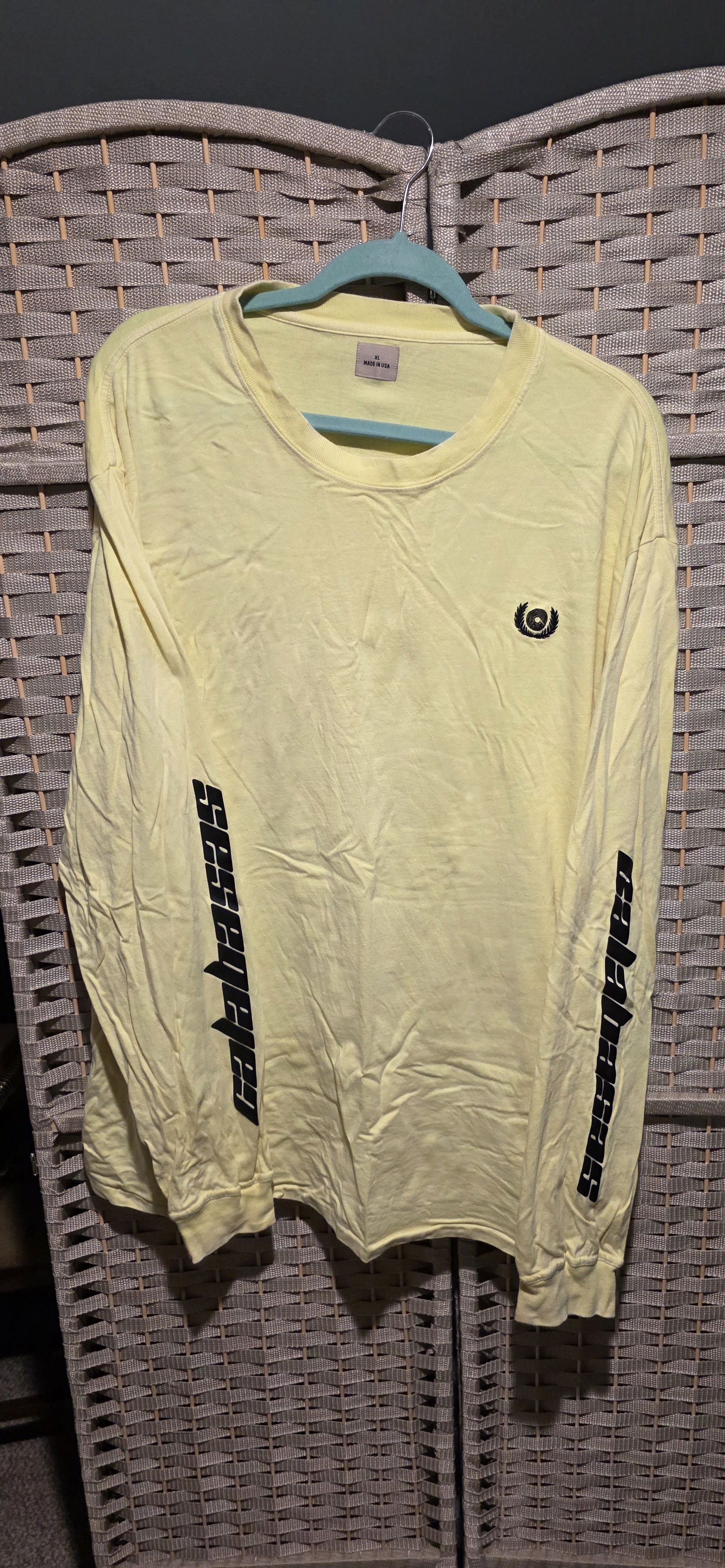 Yeezy Yeezy Calabasas Long Sleeve - Frozen Yellow Size US XL / EU 56 / 4 - 2 Thumbnail