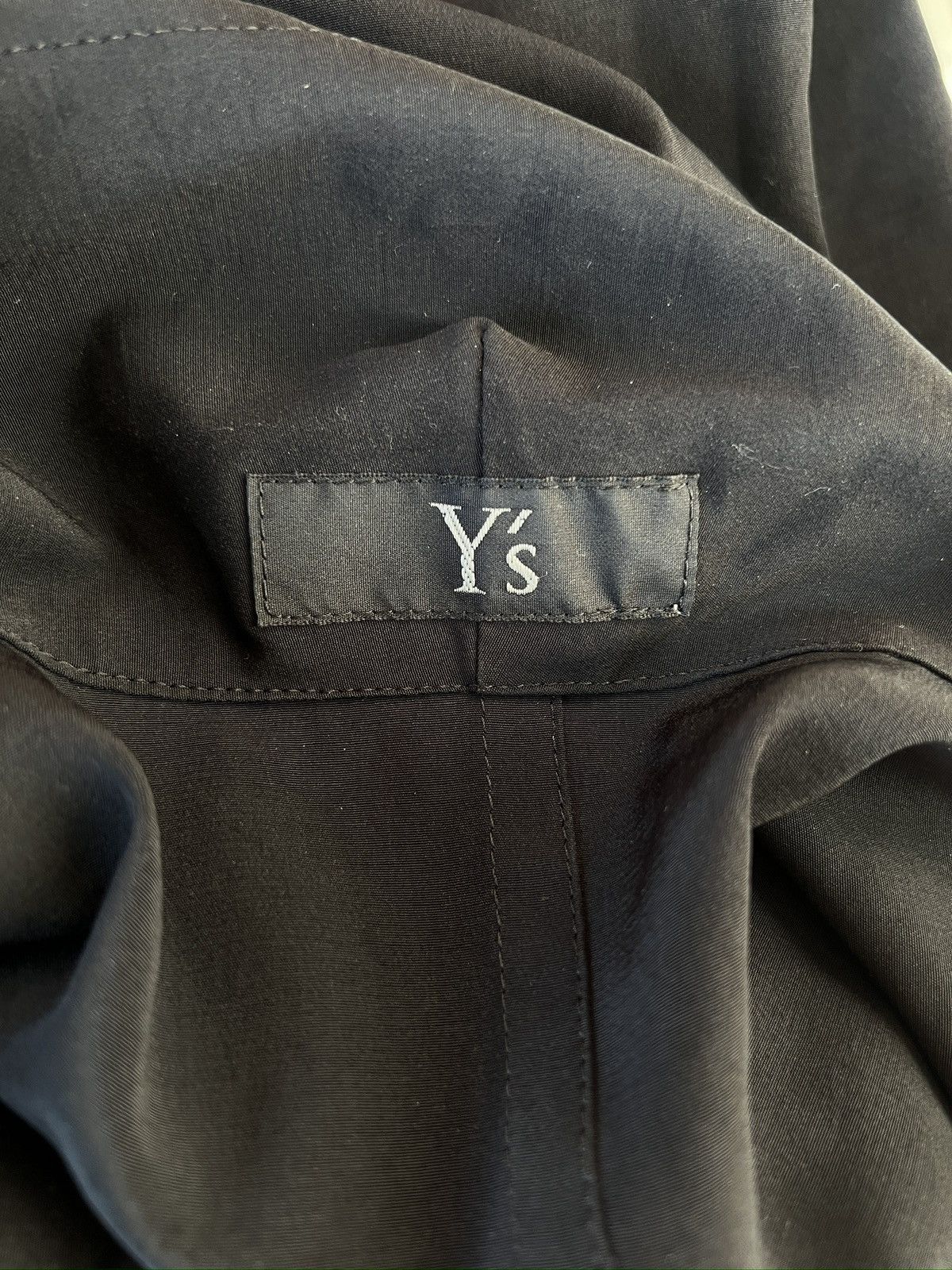 Yohji Yamamoto Y's Yohji Yamamoto - De Chine COLLAR DRAPE BLOUSE SHIRT Size XS / US 0-2 / IT 36-38 - 12 Thumbnail
