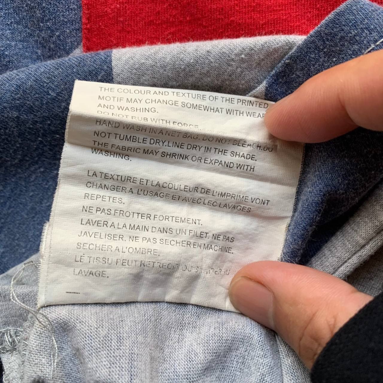 Comme des Garcons Comme Des Garcons Shirt Striped AD2005 Grey Blue Tee Size US M / EU 48-50 / 2 - 11 Thumbnail