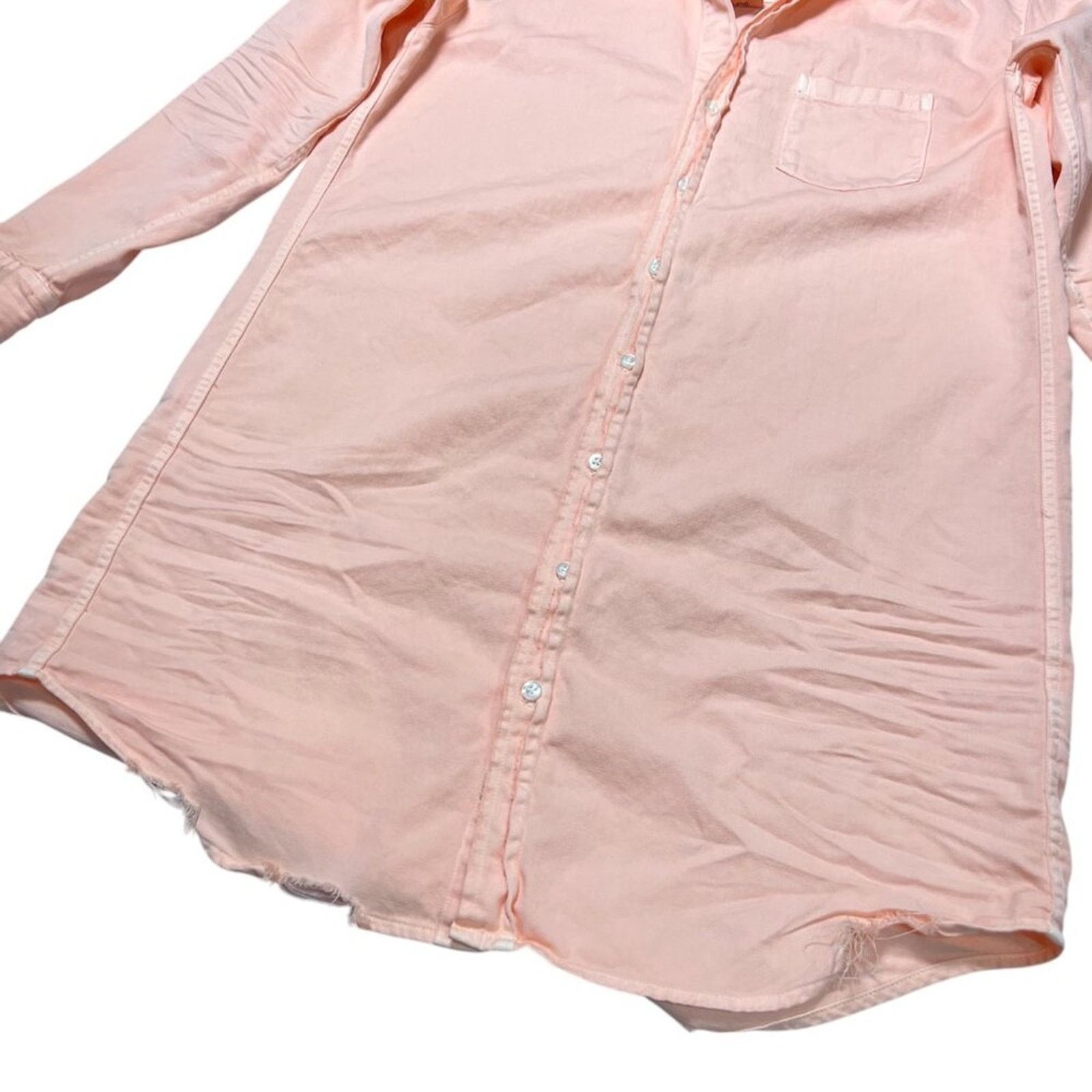 Frank & Eileen Frank & Eileen Mary Denim Shirtdress XXS Peach Pink Size XXS / US 00 / IT 34 - 11 Thumbnail