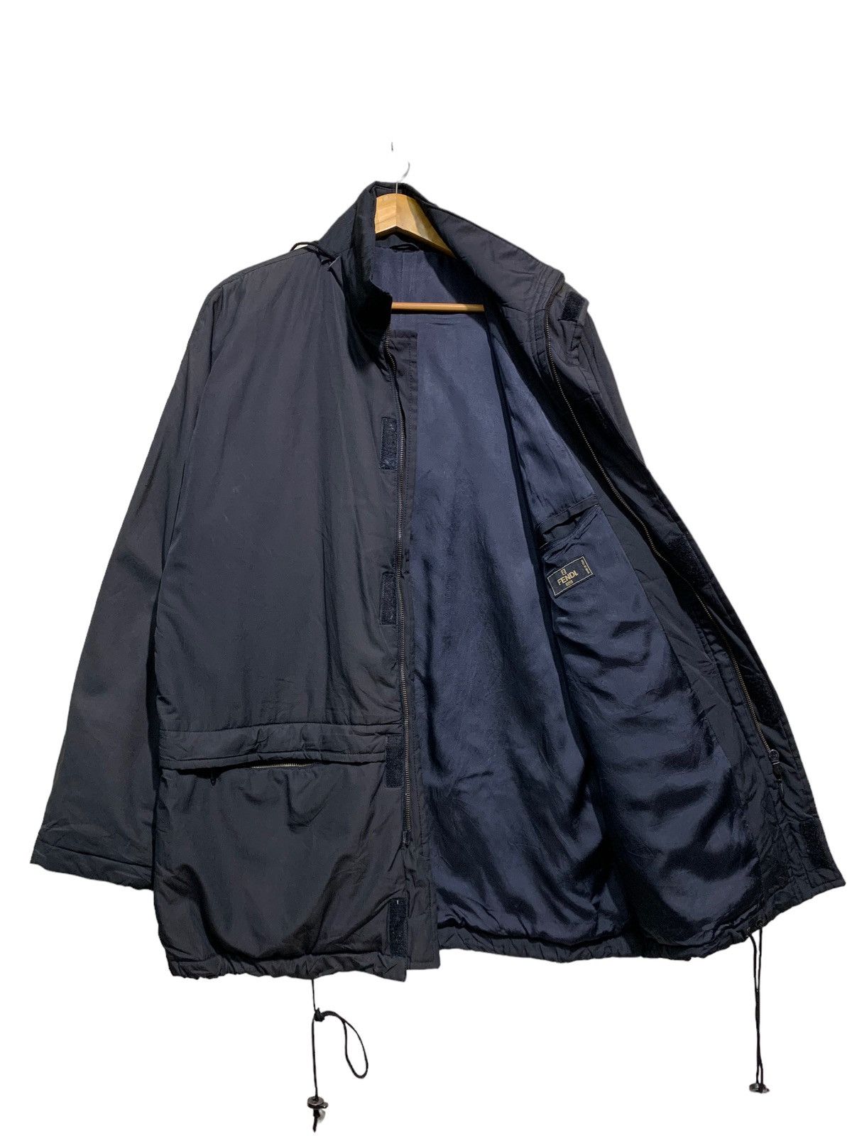 🔥VTG FENDI ROMA BLACK PARKA JACKETS