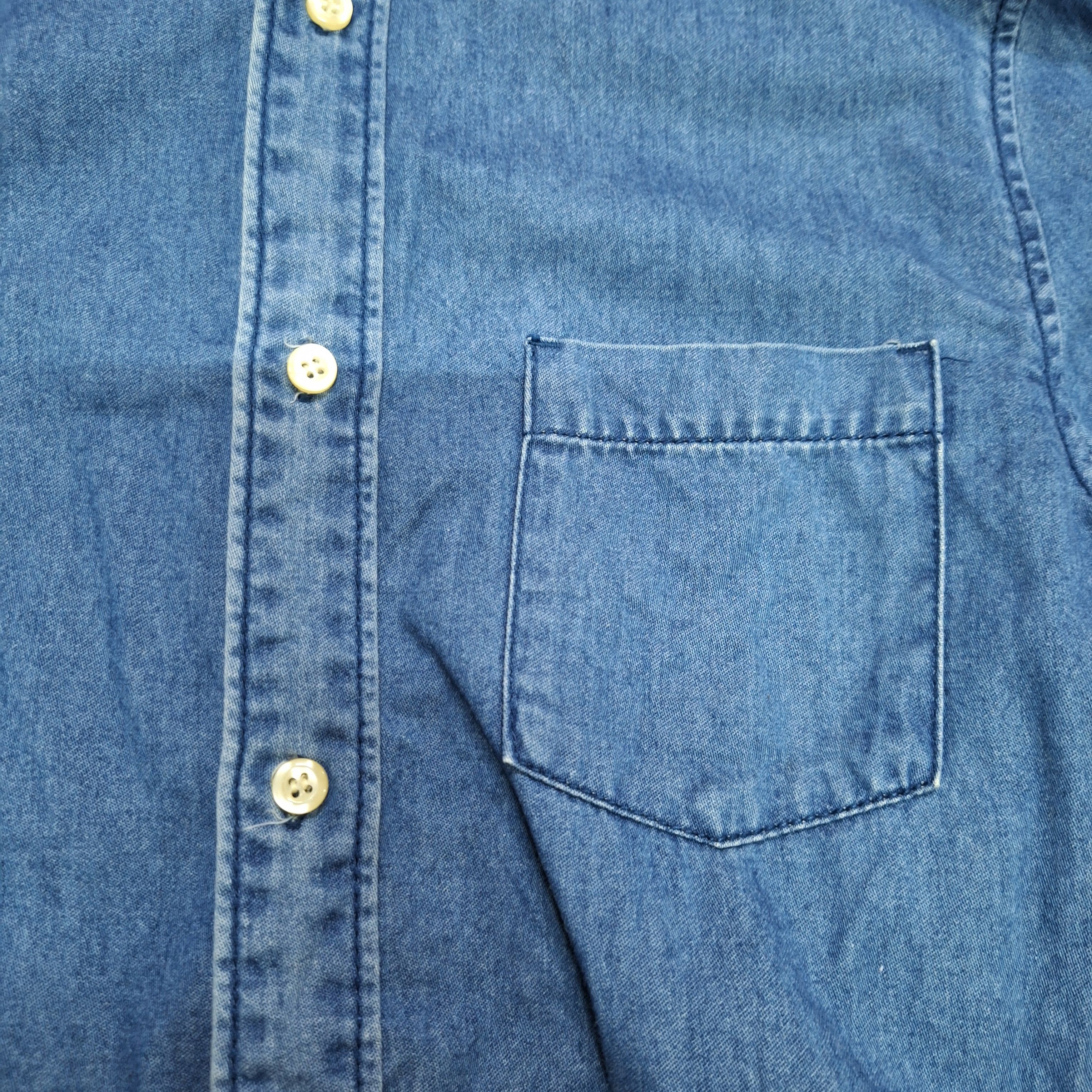 H&M H&M Button Up Denim Shirt Size US XS / EU 42 / 0 - 2 Thumbnail