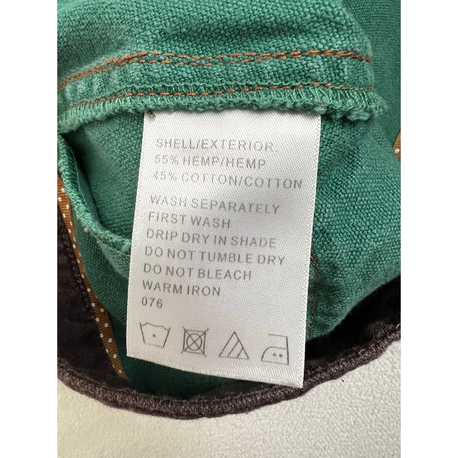 KAVU Kavu Denim Solid Green Knee Length Wrap Skirt Size 10 Size 32" / US 10 / IT 46 - 7 Thumbnail