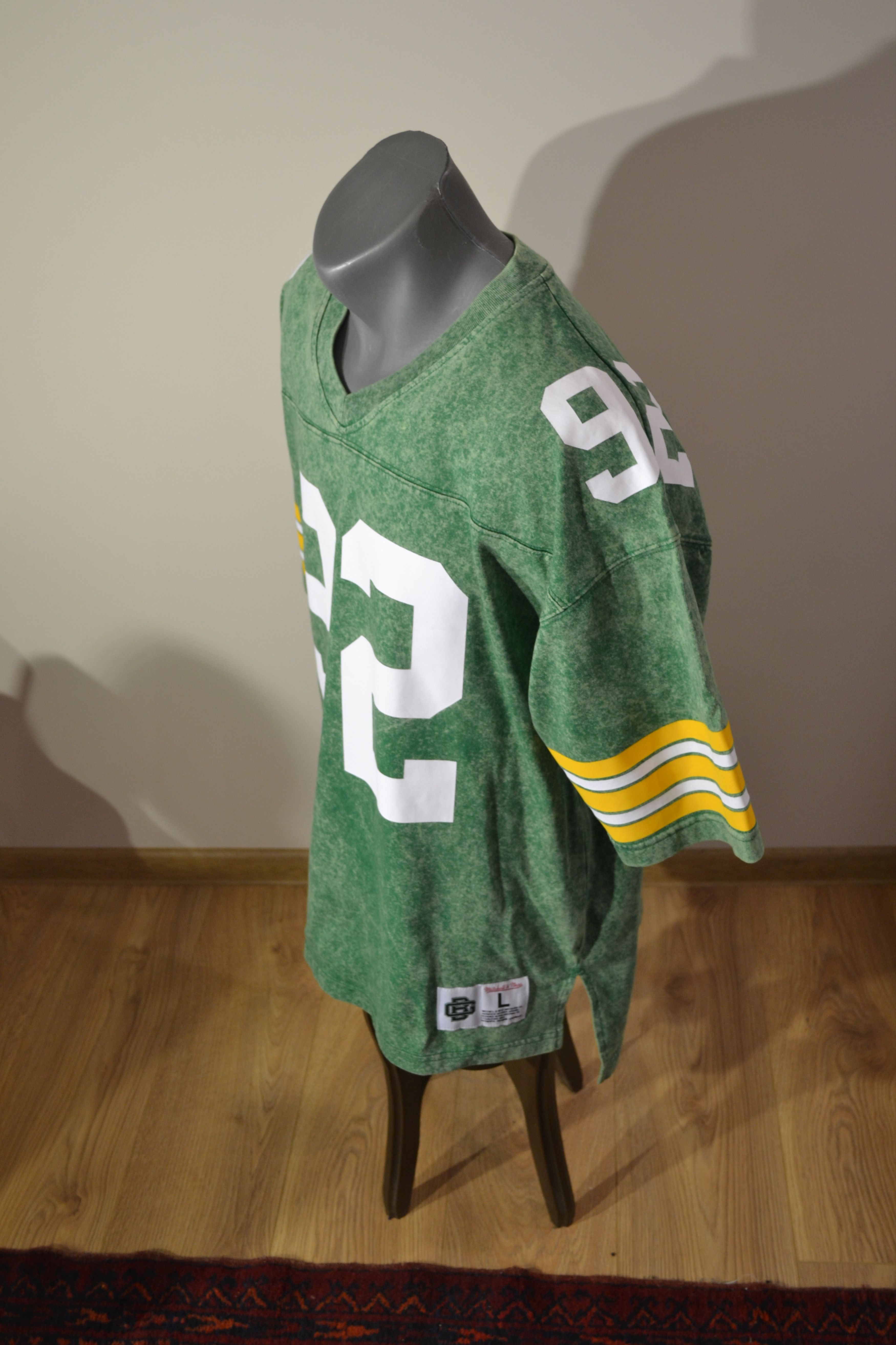 Mitchell & Ness Jersey Mitchell & Ness Green 92 Throwback | Rare NFL White Size US L / EU 52-54 / 3 - 3 Thumbnail