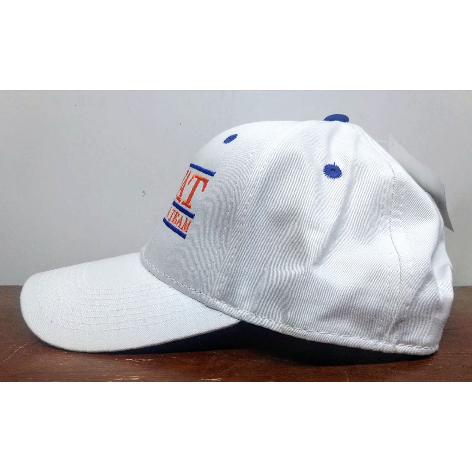 Vintage VINTAGE The Game S.W.A.T. White Hat Baseball Cap Casual Adjustable Cotton Twill Cap Men’s Sports University Outdoor Lightweight Breathable Size ONE SIZE - 4 Thumbnail