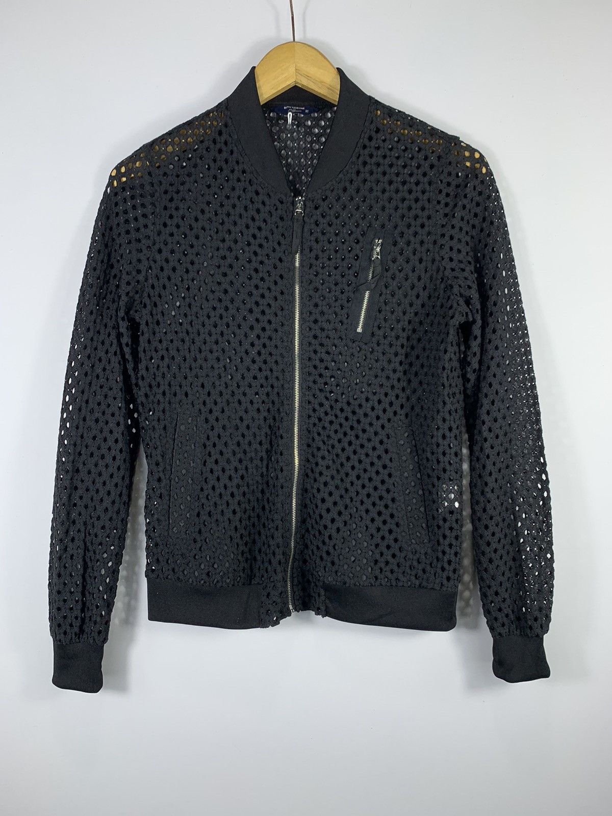 Issey Miyake Crazy Japanese Open Knit Grunge Style Zip Size US M / EU 48-50 / 2 - 4 Thumbnail