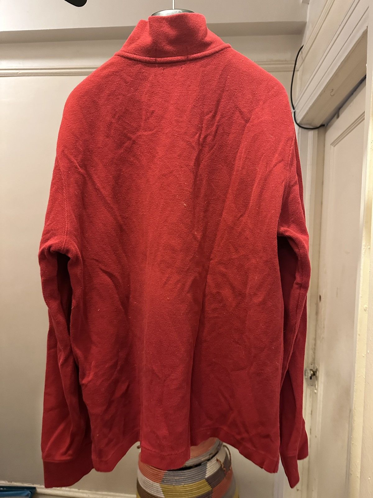 Polo Ralph Lauren Red Polo Quarter Zip Sweater Size US S / EU 44-46 / 1 - 3 Thumbnail