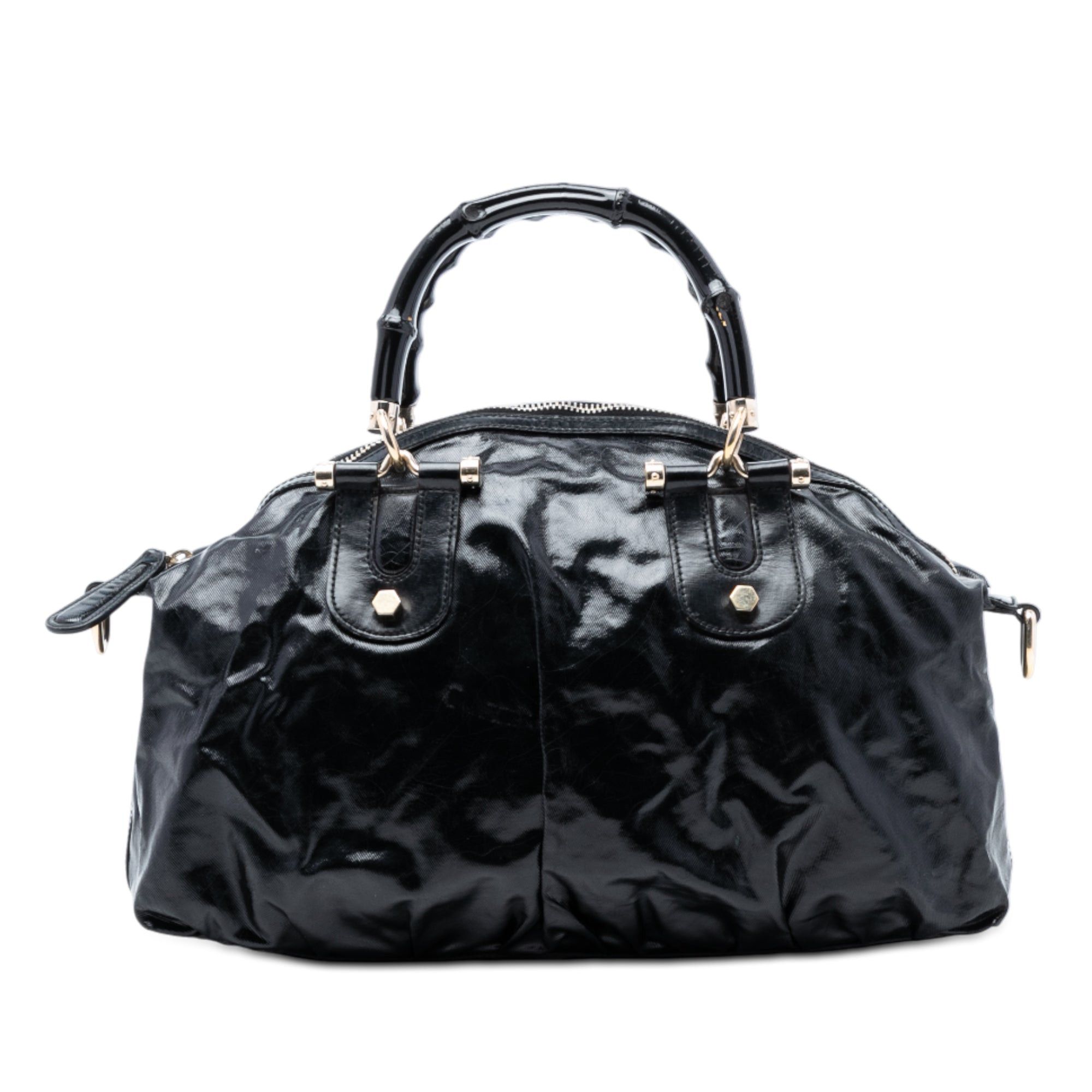 Gucci Coated Canvas Bamboo Dialux Pop Satchel Size ONE SIZE - 1 Thumbnail