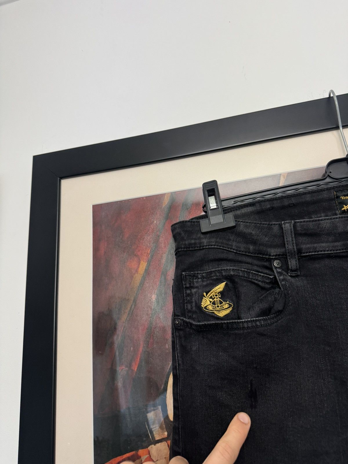 Vivienne Westwood Vivienne Westwood Black Skinny Jeans Denim Pant Designer Size US 33 - 3 Thumbnail