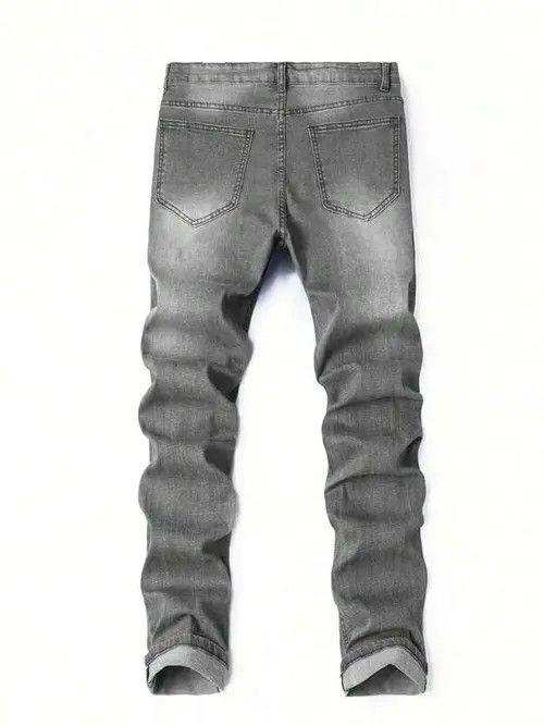 Jean Skinny stacked distressed slim jeans Size US 34 / EU 50 - 4 Thumbnail