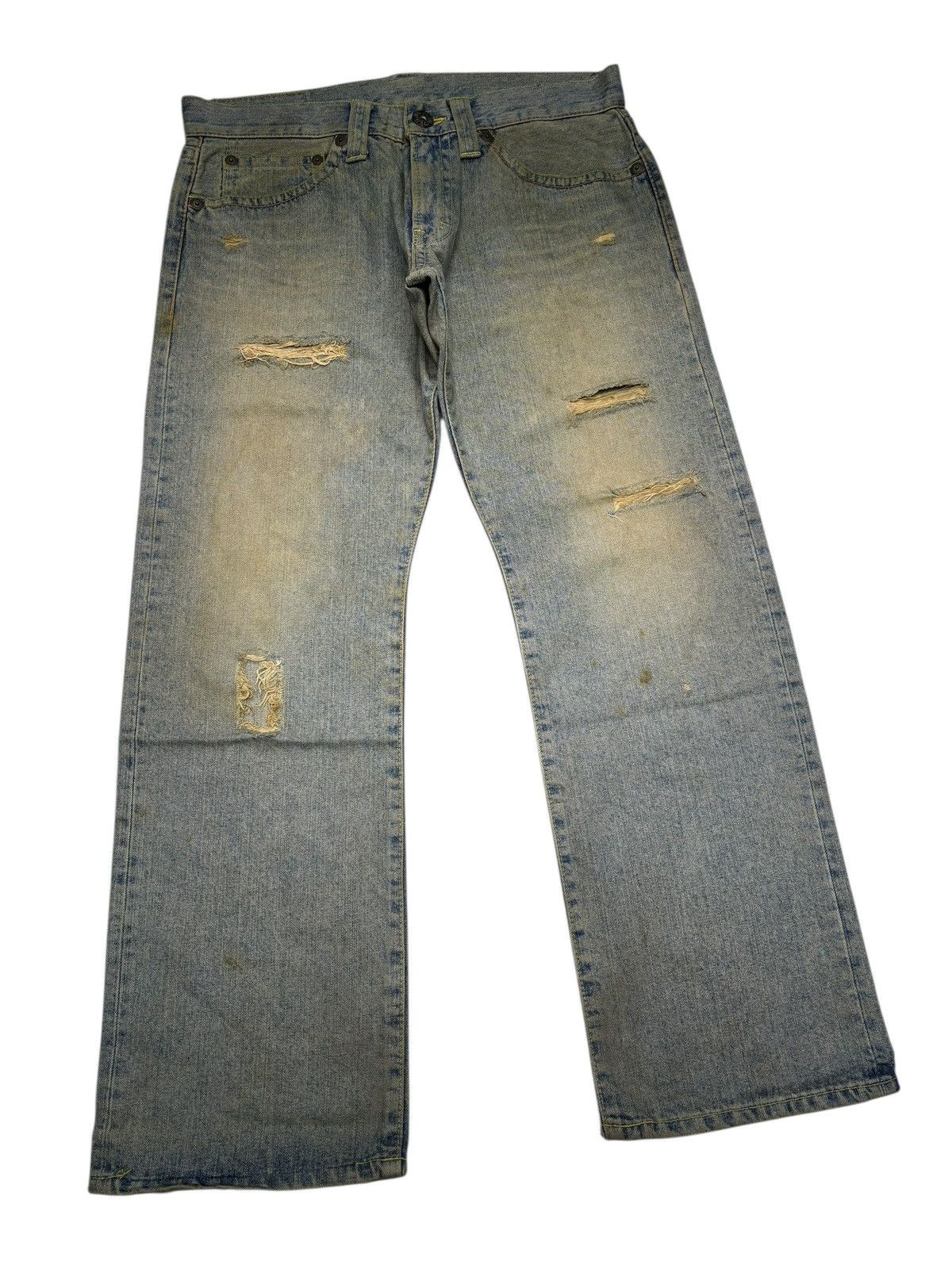 Acne Studios COCOLULU THRASHED BAGGY RUSTY DISTRESS DENIM JEANS Size US 34 / EU 50 - 3 Thumbnail