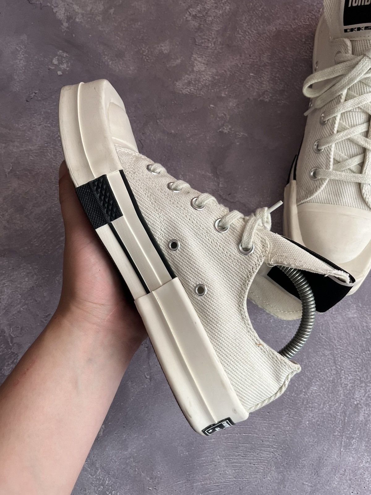Converse RICK OWENS CONVERSE TURBODRK WHITE LOW TOP SNEAKERS Size US 6.5 / EU 39-40 - 6 Thumbnail