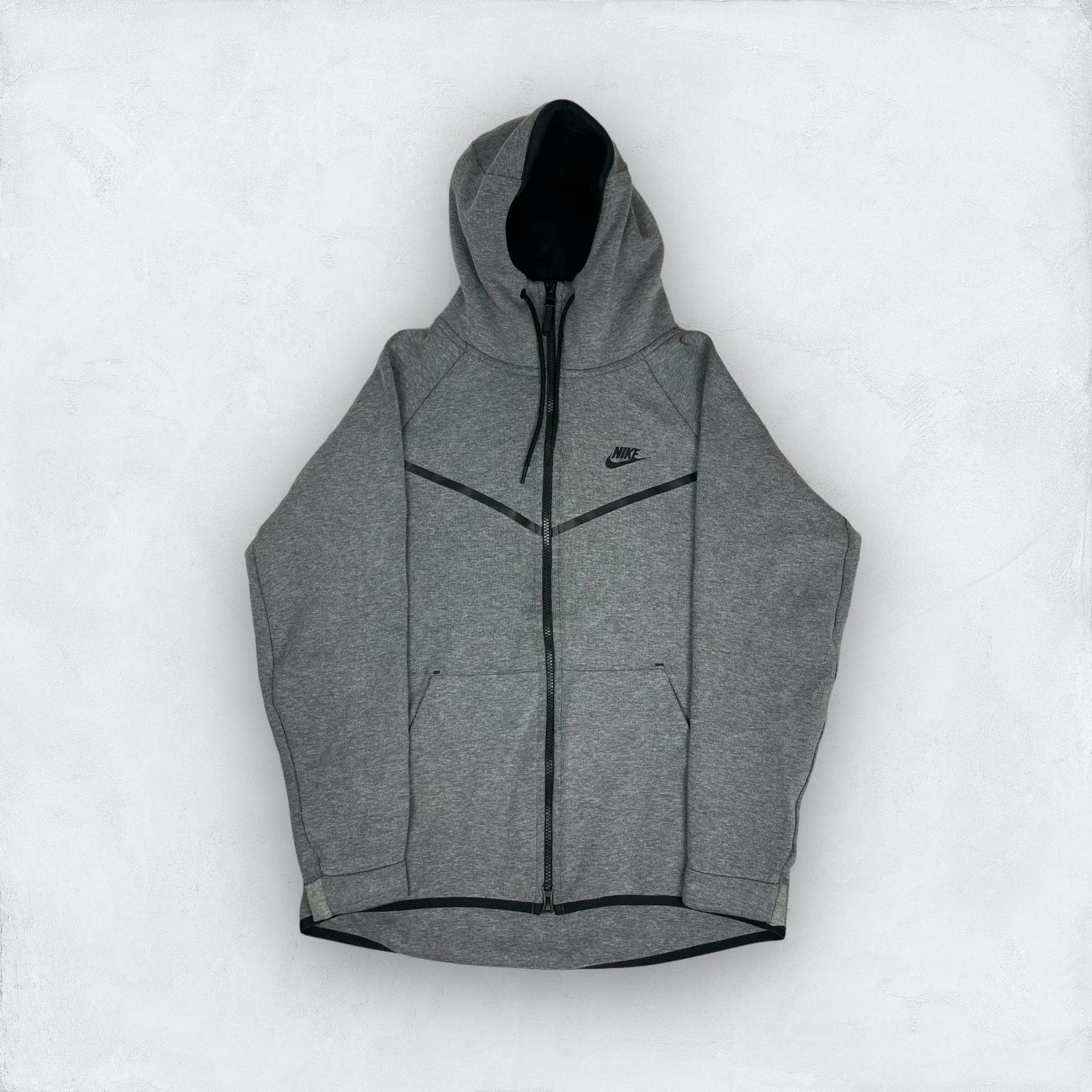 Nike Nike Tech Fleece Men's Gray Cotton Full Zip Hoodie Medium Size US M / EU 48-50 / 2 - 1 Thumbnail
