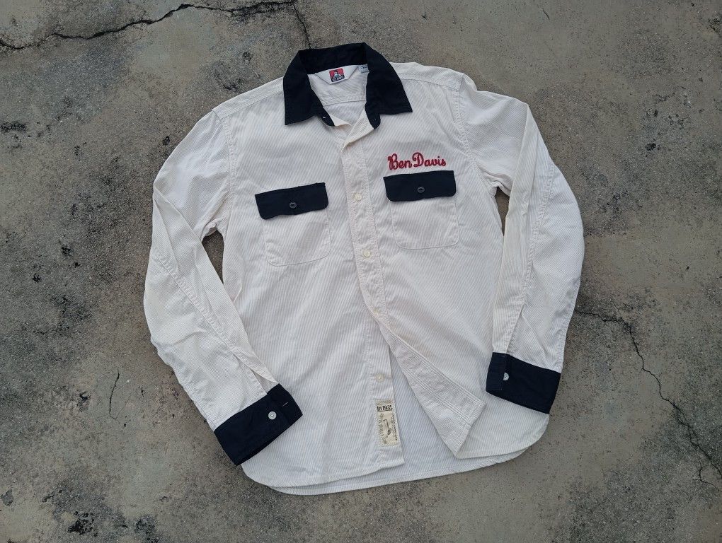 Ben Davis Ben Davis Workshirt 🦍⚒️ Double Pocket & embroidered 🪡🧵 Size US S / EU 44-46 / 1 - 2 Thumbnail