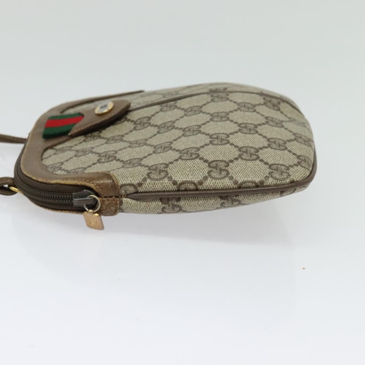 Gucci GUCCI GG Supreme Web Sherry Line Shoulder Bag Pvc Beige 98 Size ONE SIZE - 4 Thumbnail