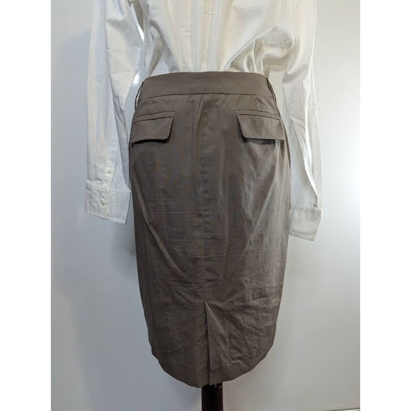 Les Copains Les Copains pencil skirt sz 42 beige taupe sz 6 Size 28" / US 6 / IT 42 - 5 Thumbnail