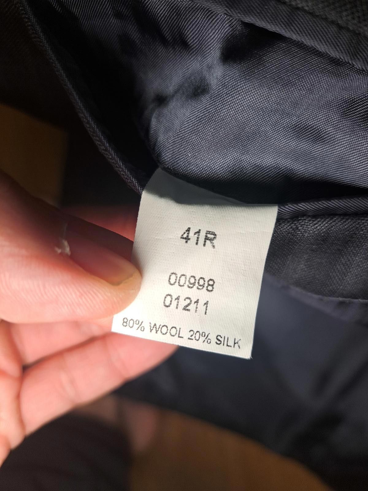 Jos. A. Bank Jos A Bank 2 Piece Suit 41R 34x29 Gray Striped Silk Wool Size 40R - 4 Thumbnail