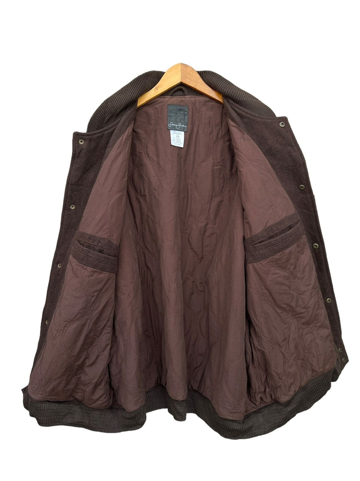 Sean John Sean John Baggy Boxy 3XL Oversized Brown Varsity Jacket Size US XXL / EU 58 / 5 - 7 Thumbnail