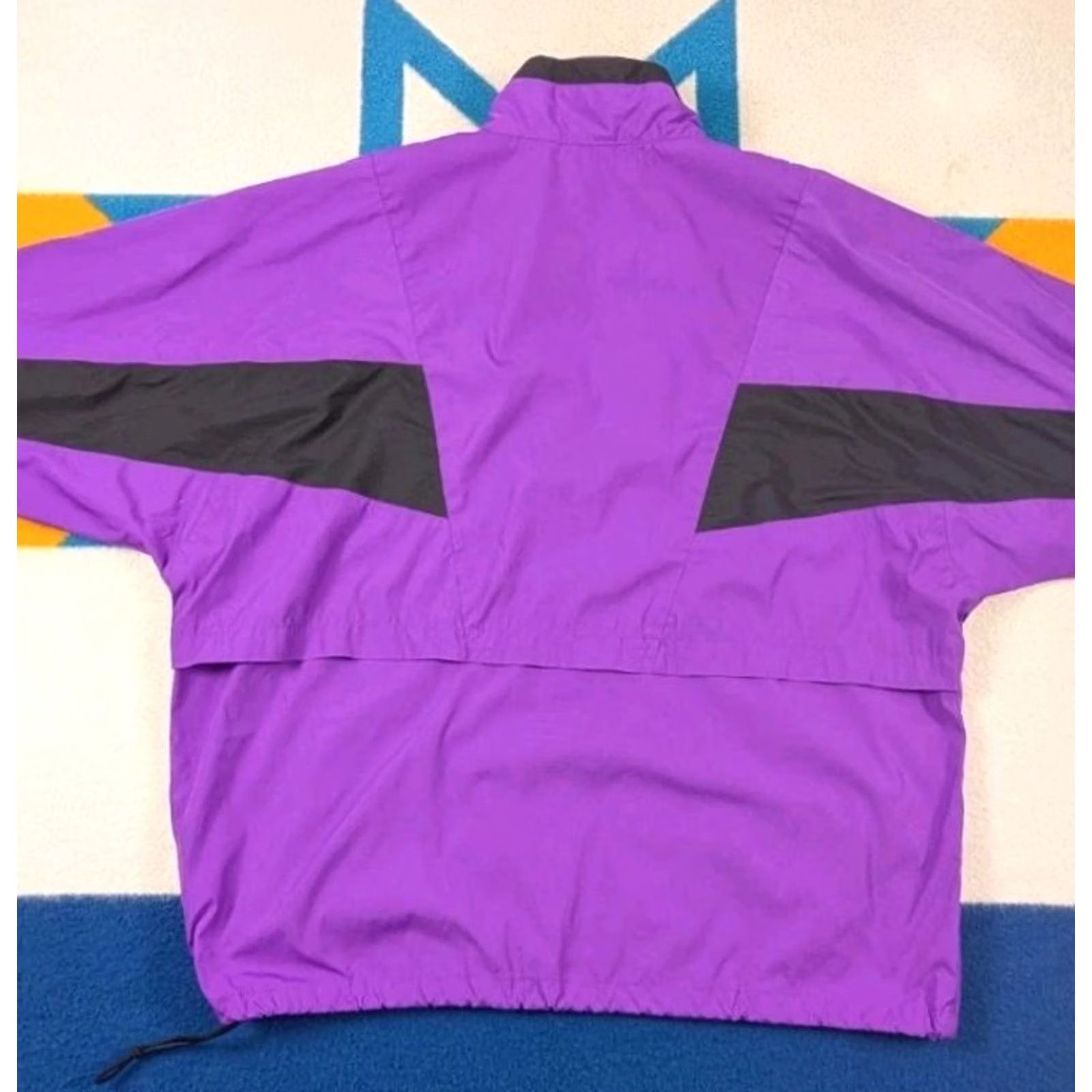 Nike VINTAGE Nike Tracksuit Jacket + Pants Full Zip Large Purple 90s Mens Size 42R - 6 Thumbnail