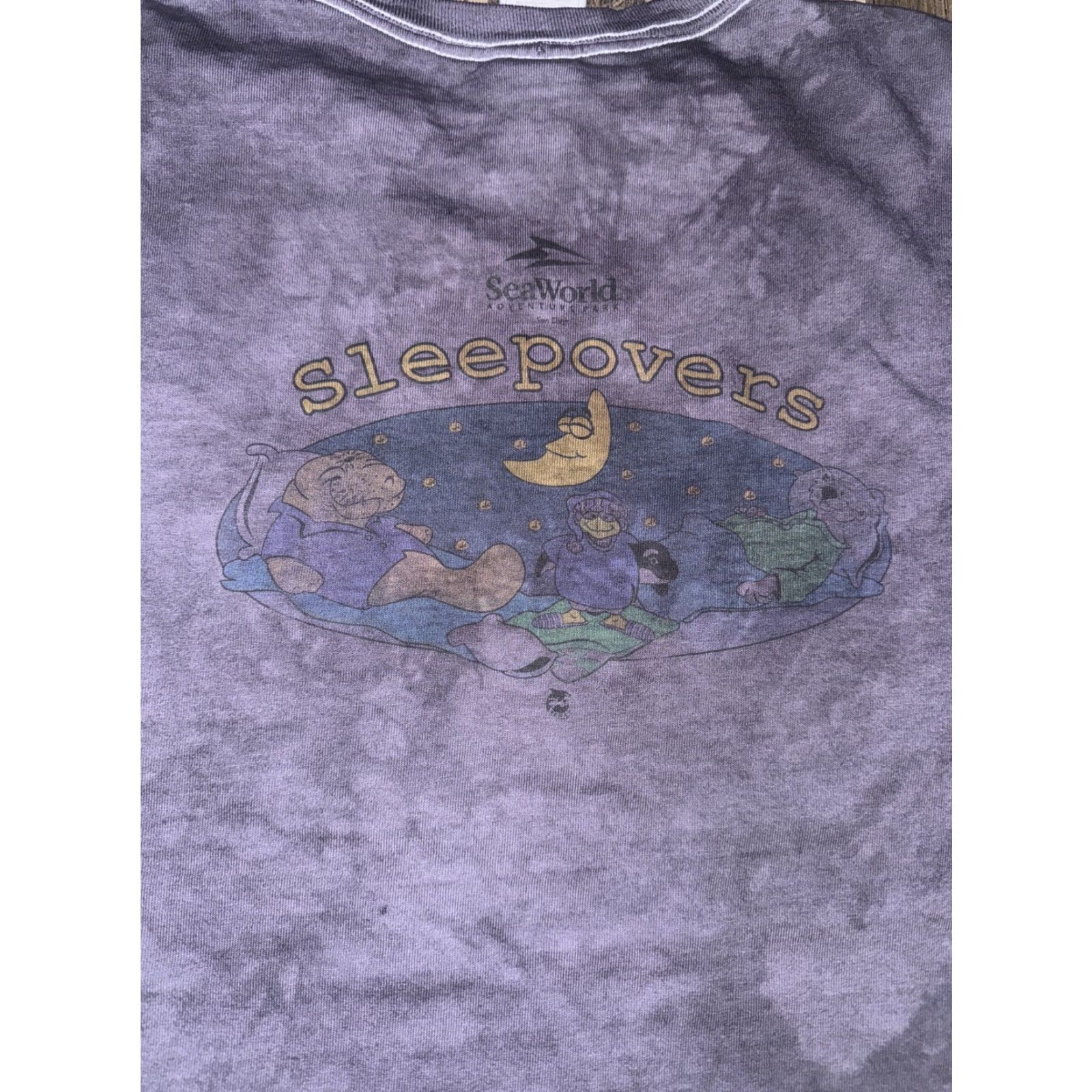 Vintage VINTAGE Fruit Of The Loom Sea World T-Shirt Black L Mens 20x27 Size US L / EU 52-54 / 3 - 5 Thumbnail