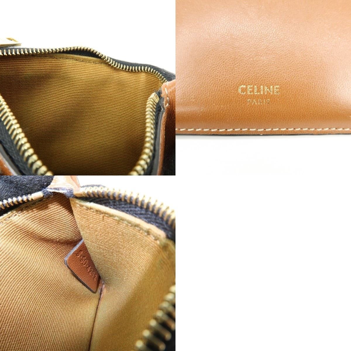 Celine Celine Triomphe Coated Canvas Card Holder Brown Size ONE SIZE - 7 Thumbnail