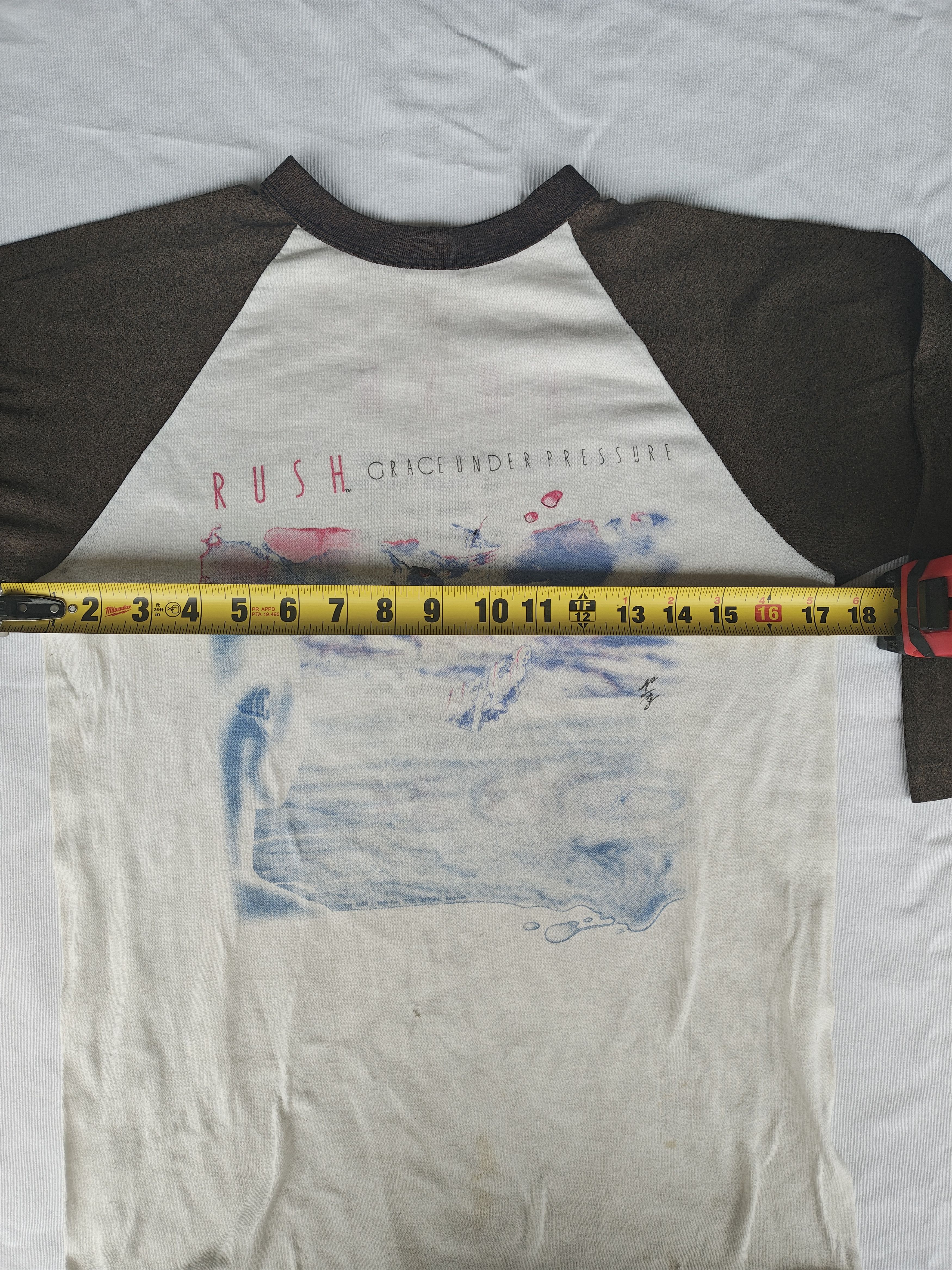Vintage 1984 RUSH Tour Raglan - MSG NYC - Original Owner - M Size US M / EU 48-50 / 2 - 3 Thumbnail