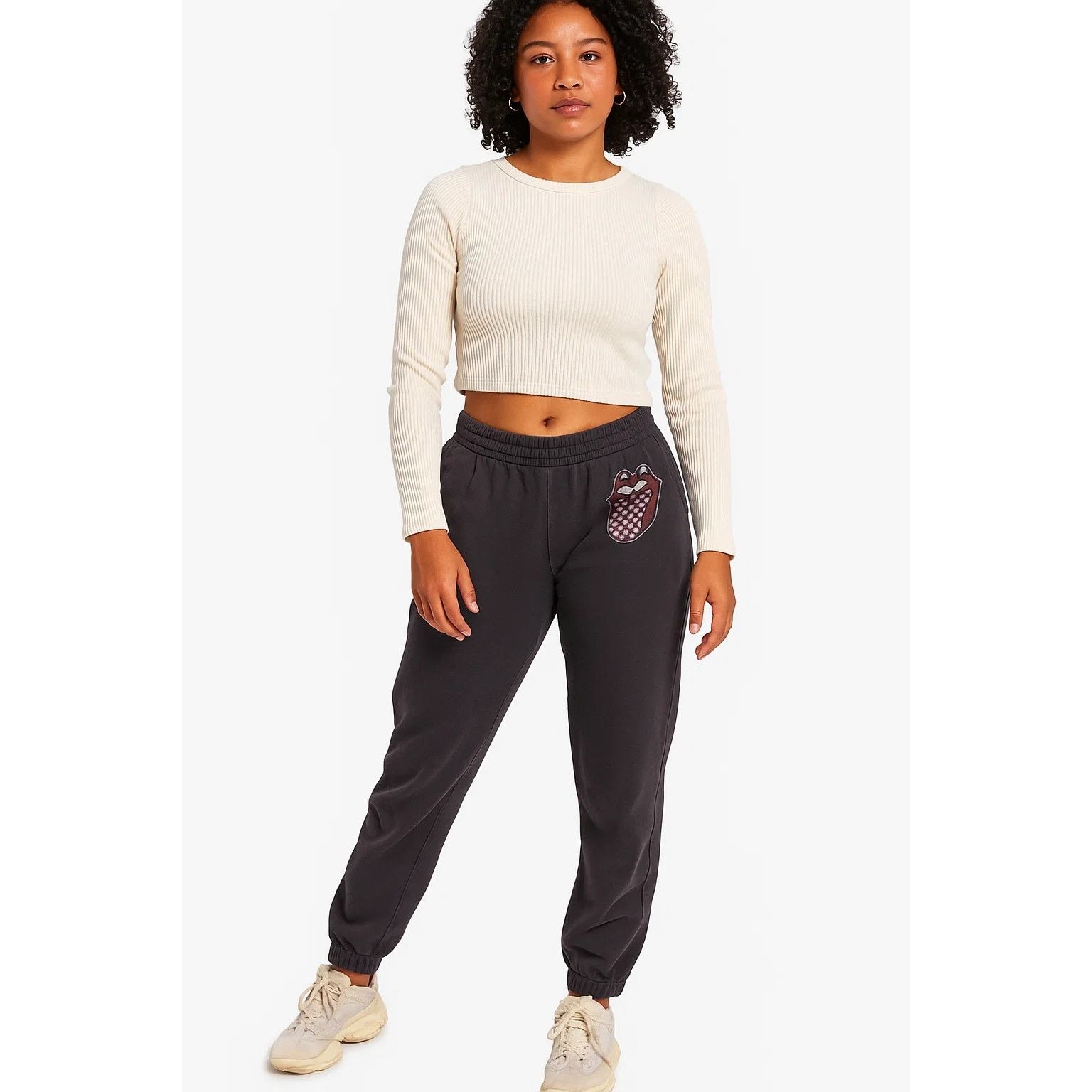 The Rolling Stones The Rolling Stones Black Vintage Sweatpants - Medium Size 28" / US 6 / IT 42 - 1 Thumbnail