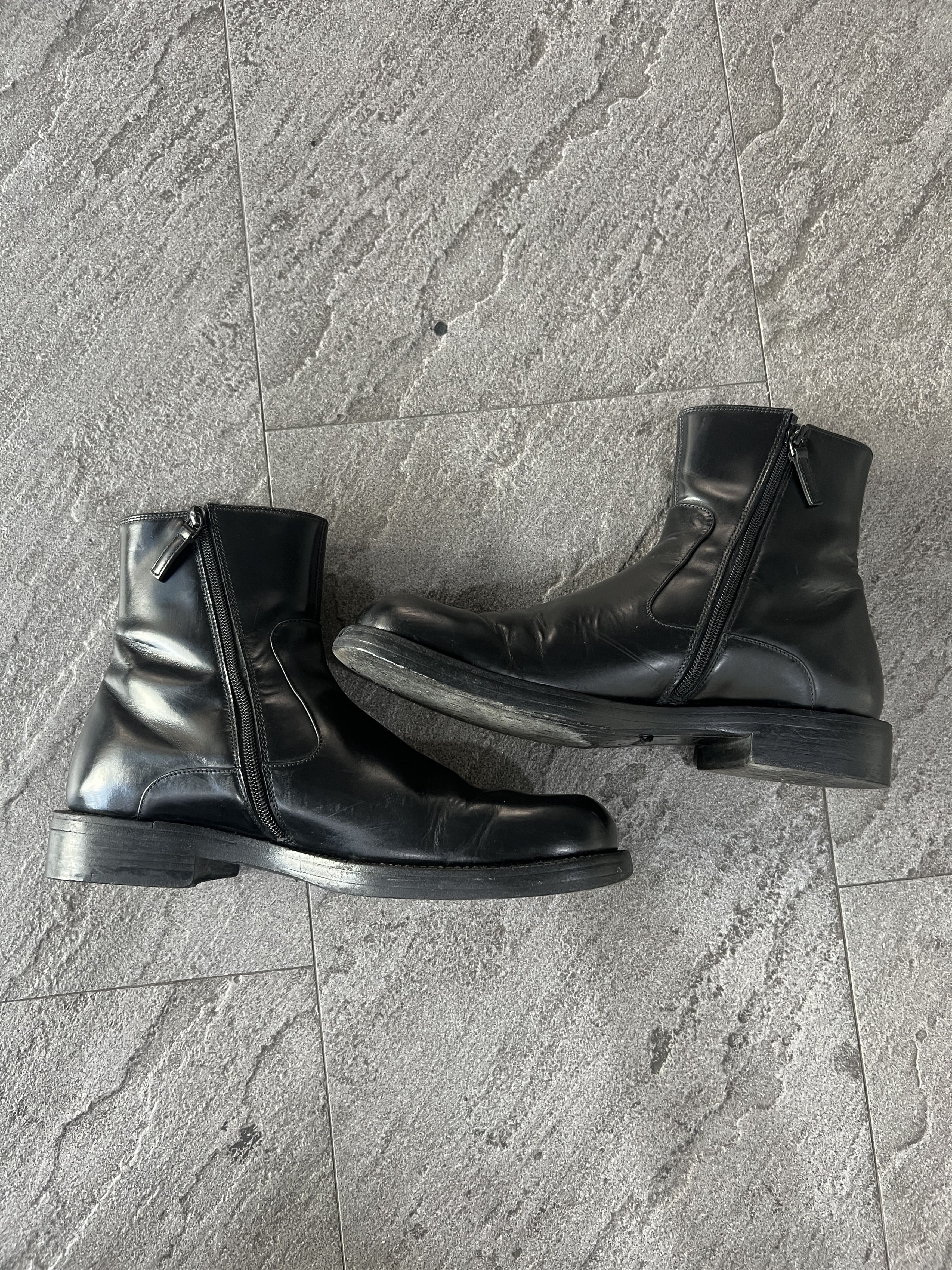 Balenciaga Balenciaga Leather Zip Boots Black EU41 Made Italy Size US 8 / EU 41 - 8 Thumbnail