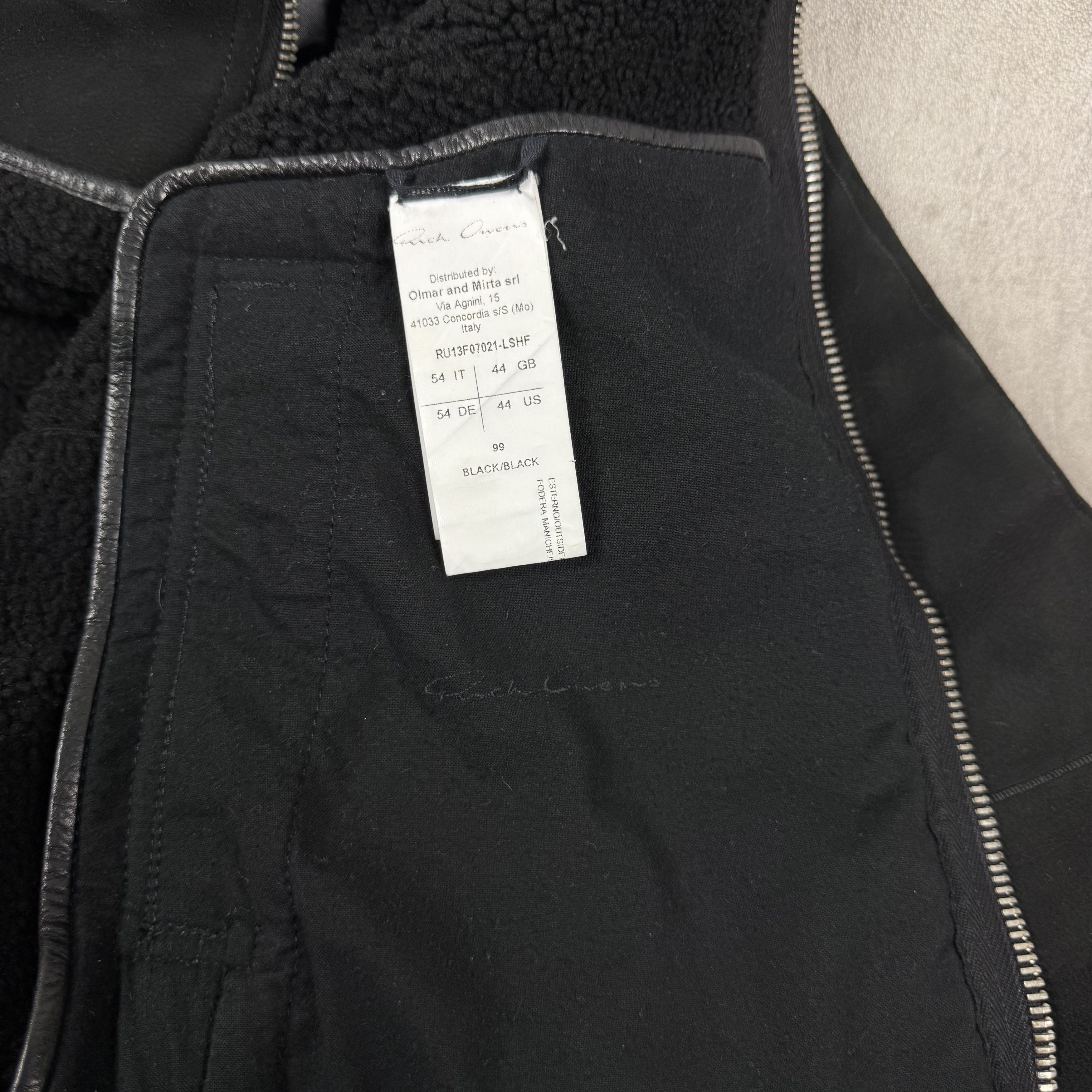 Rick Owens RICK OWENS Leather Suede Intarsia Shearling Jacket Size IT54 Size US XL / EU 56 / 4 - 12 Thumbnail