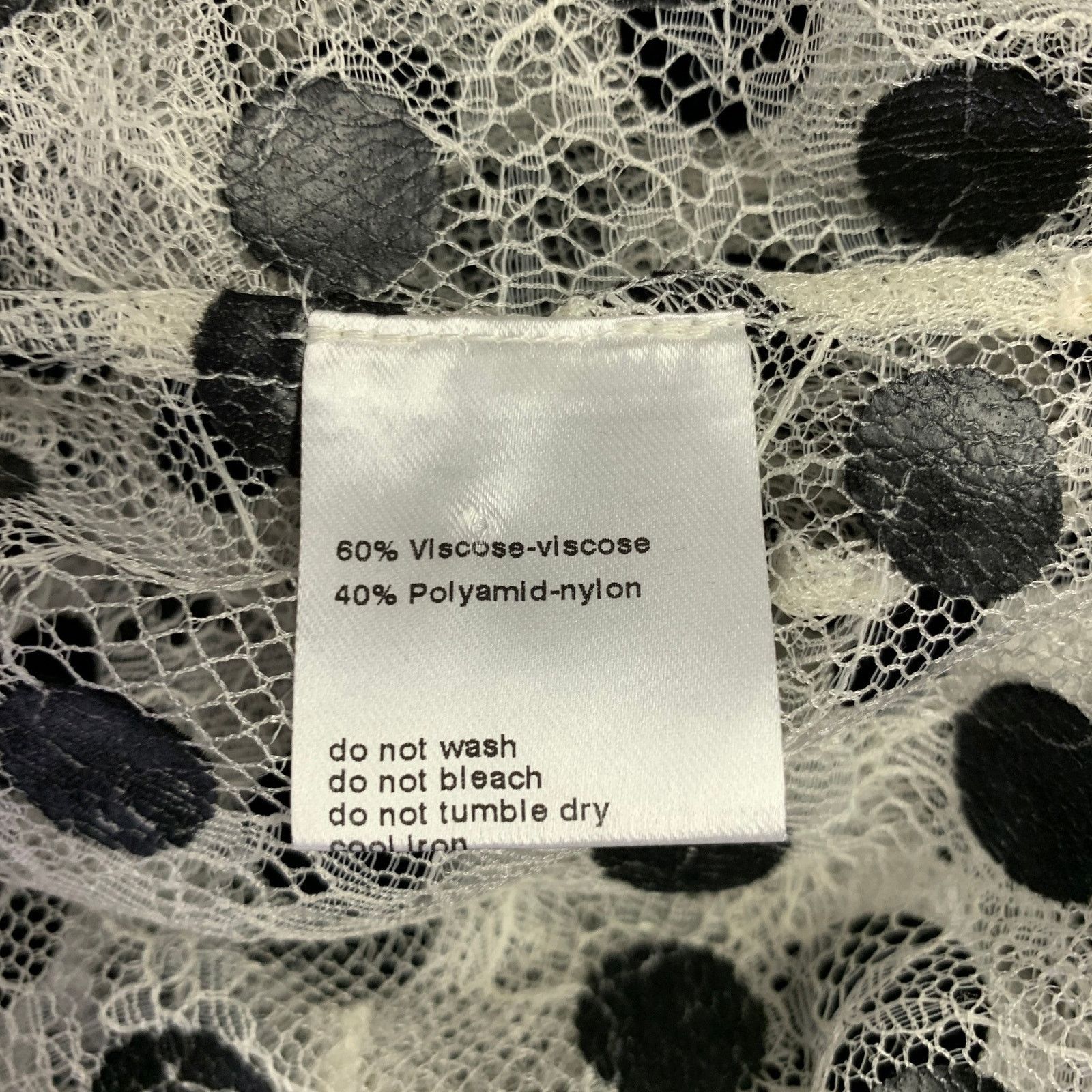 Akris 4 Off White Black Viscose Blend Polka Dot Collarless Blouse Size S / US 4 / IT 40 - 7 Thumbnail