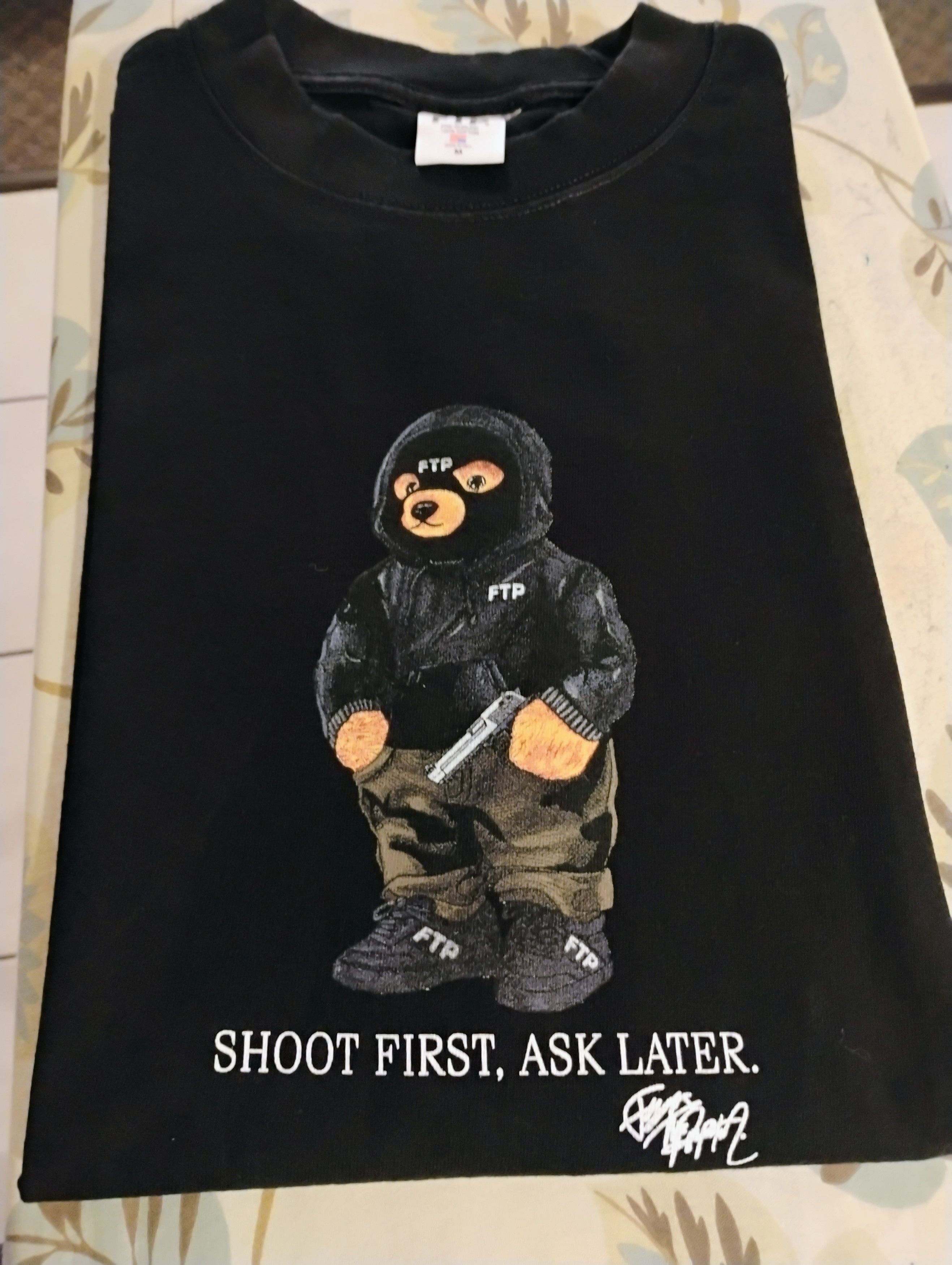 Fuck The Population FTP Bear tee Size US M / EU 48-50 / 2 - 4 Thumbnail