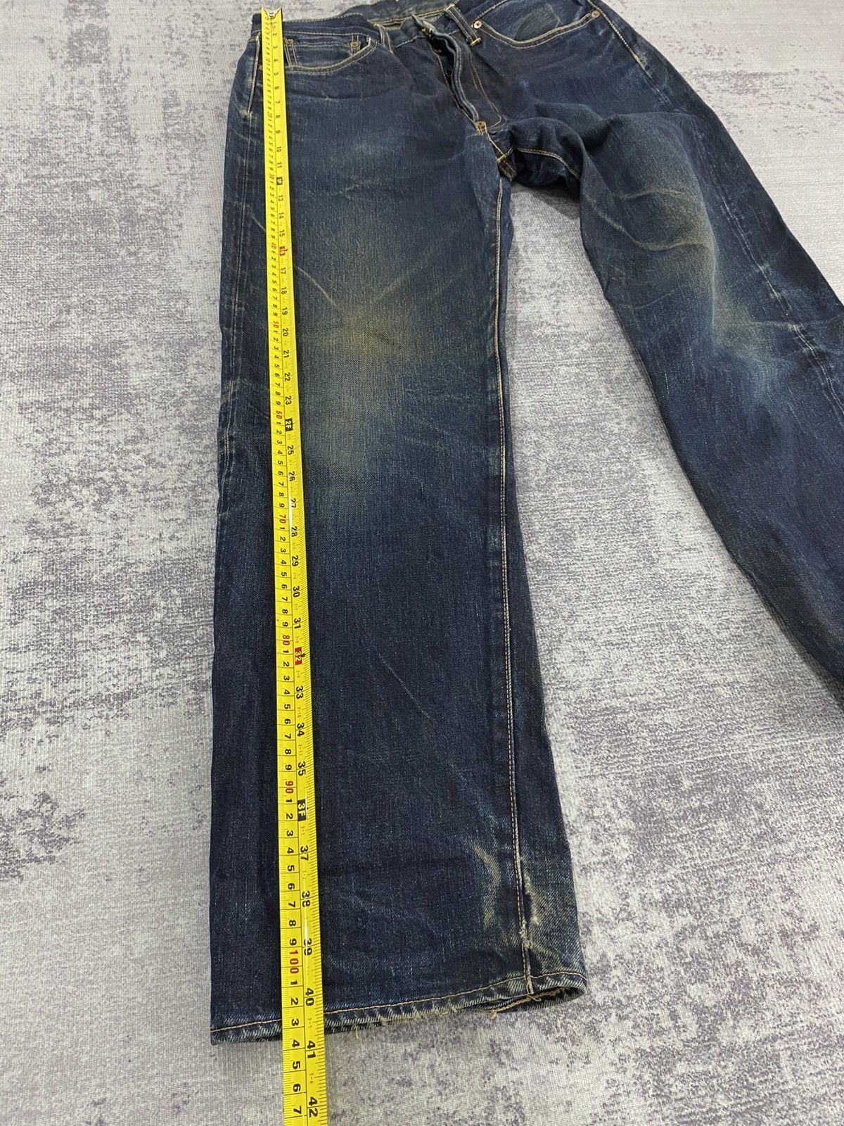KOJIMA GENES 90s vintage raw denim selvedge jeans wash & wears Size US 29 - 22 Thumbnail
