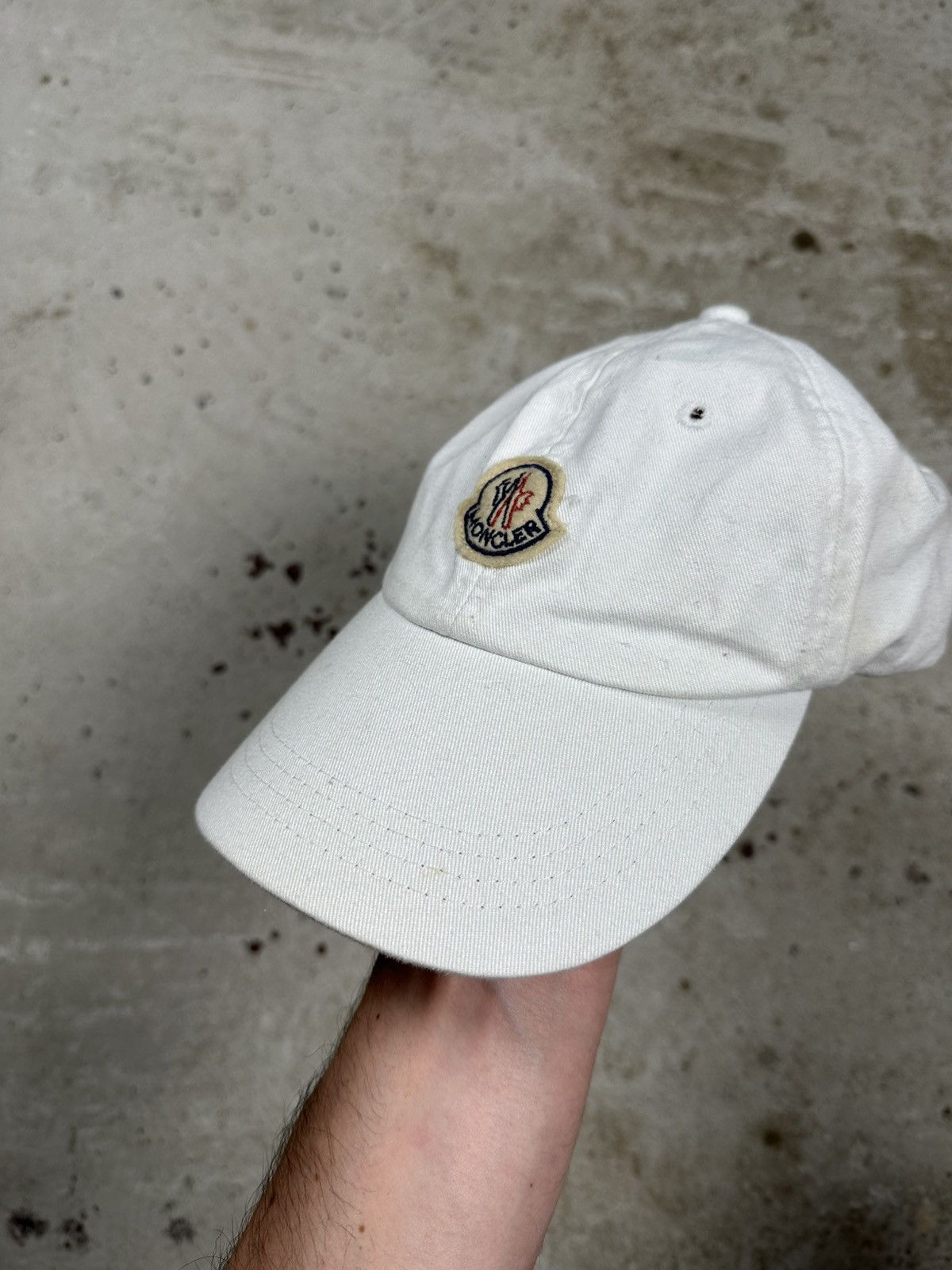 Moncler Vintage Y2K Moncler White Hat Cap Logo Size ONE SIZE - 4 Thumbnail