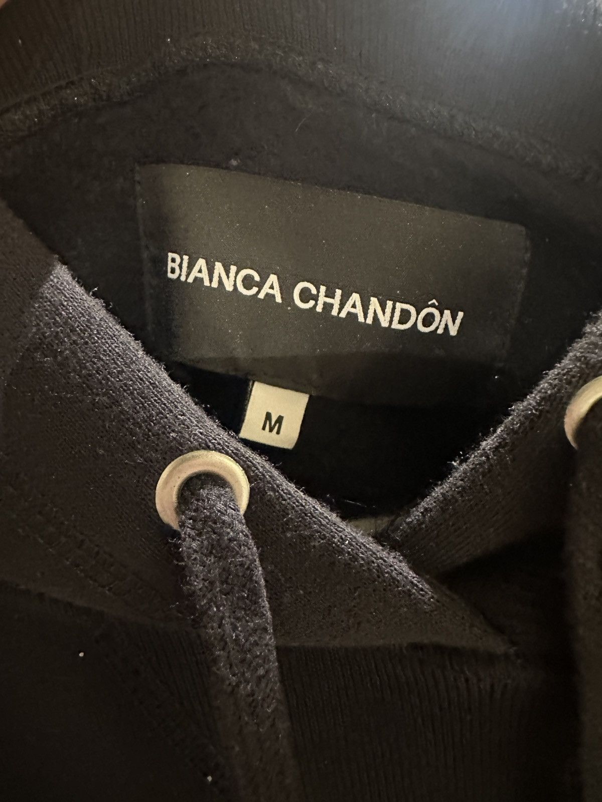 BIANCA CHANDON Bianca Chandon Black Handwritten Logo Hoodie Size US M / EU 48-50 / 2 - 3 Thumbnail
