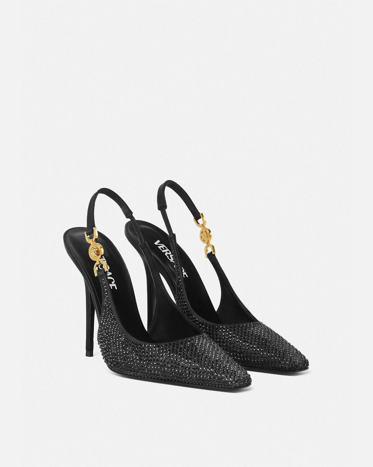 Versace Versace Medusa ‘95 Crystal Slingback Pumps 110mm size 35 Size ONE SIZE - 4 Thumbnail