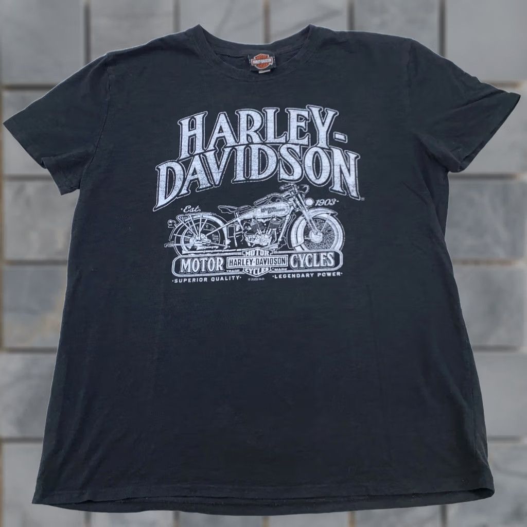Harley Davidson Harley-Davidson Shirt Mens Large Motorcycle Graphic Tee Legendary Power 2020 Size US L / EU 52-54 / 3 - 1 Thumbnail