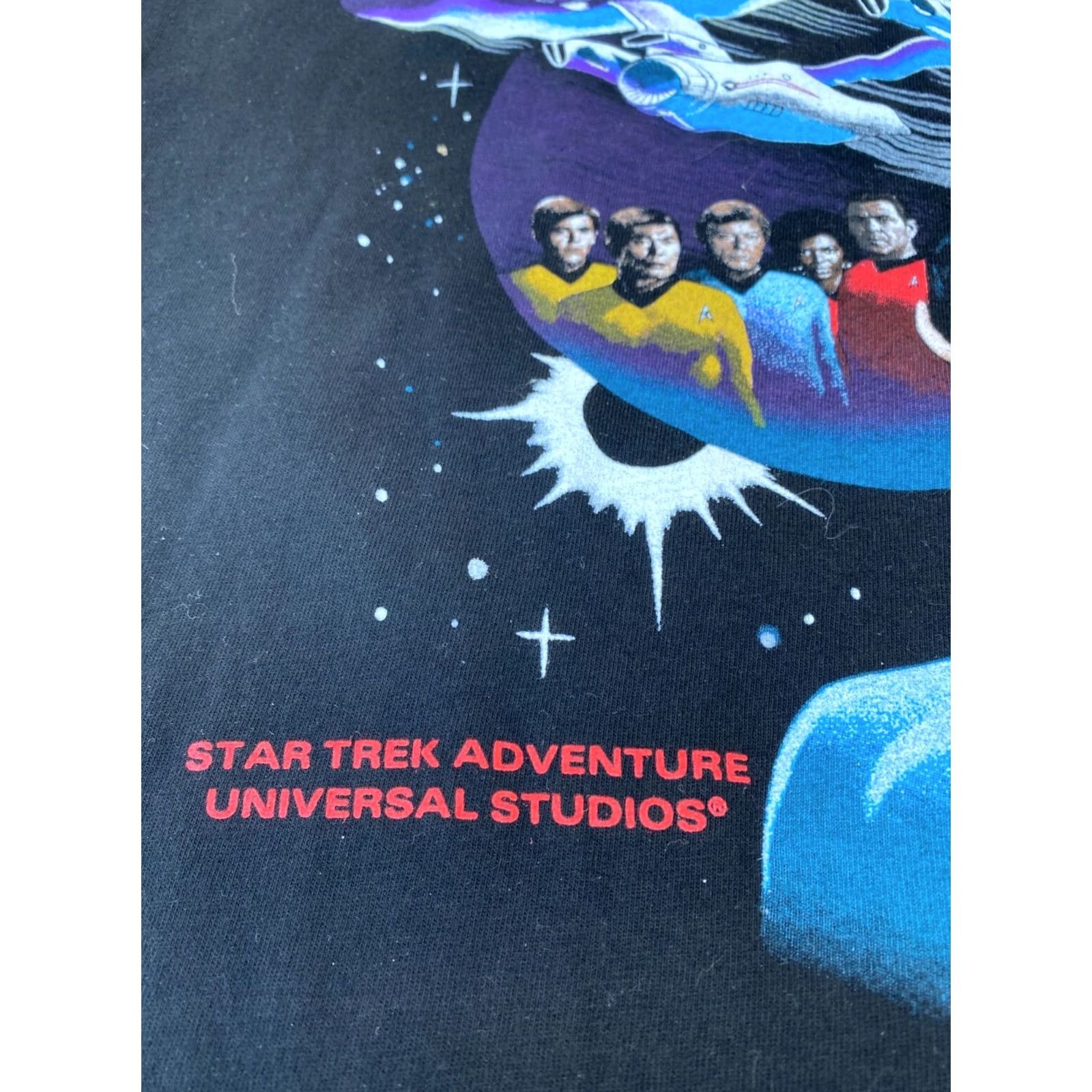 Hanes Vintage 1991 Star Trek Adventure T-Shirt Double-Sided Made in USA Sz L Size US L / EU 52-54 / 3 - 7 Thumbnail