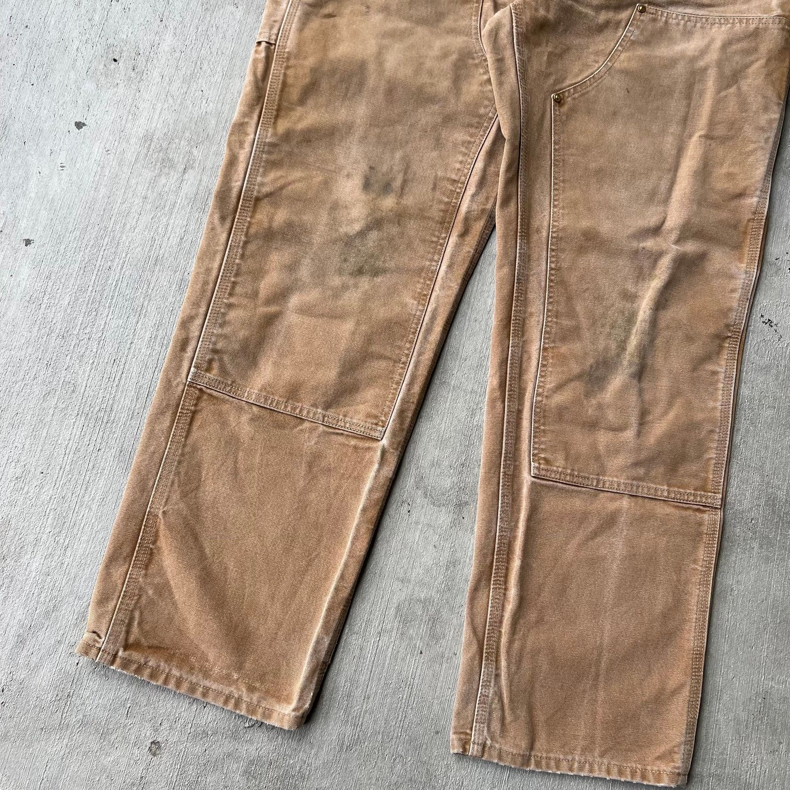 Carhartt × Vintage Carhartt brown double knee work wear carpenter pants Size US 36 / EU 52 - 3 Thumbnail