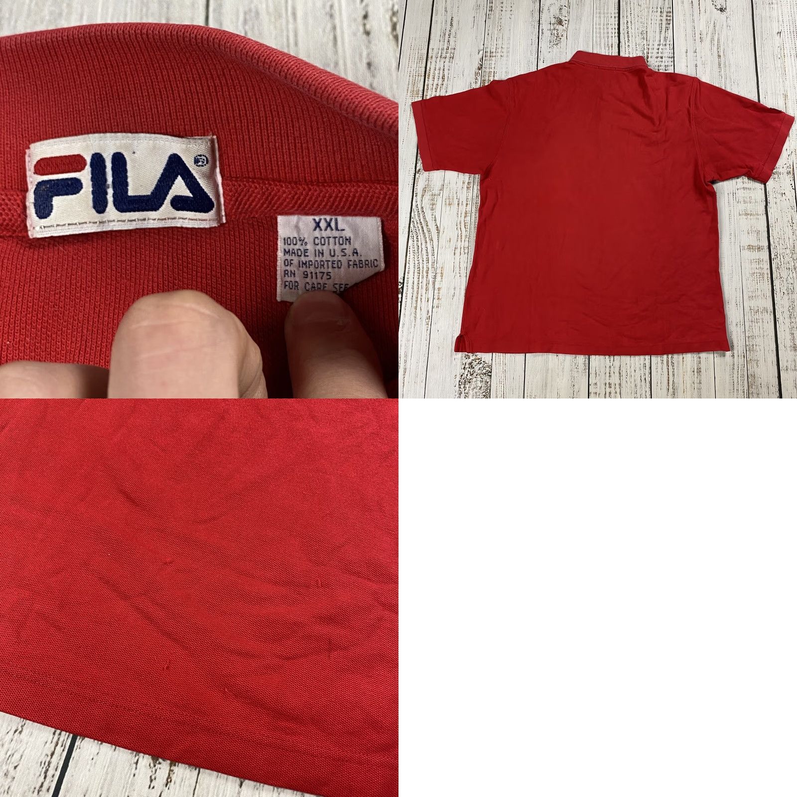 Fila VINTAGE FILA 90s RED POLO SHIRT MENS 2XL COLLARED LOGO HIP HOP Size US XXL / EU 58 / 5 - 8 Thumbnail