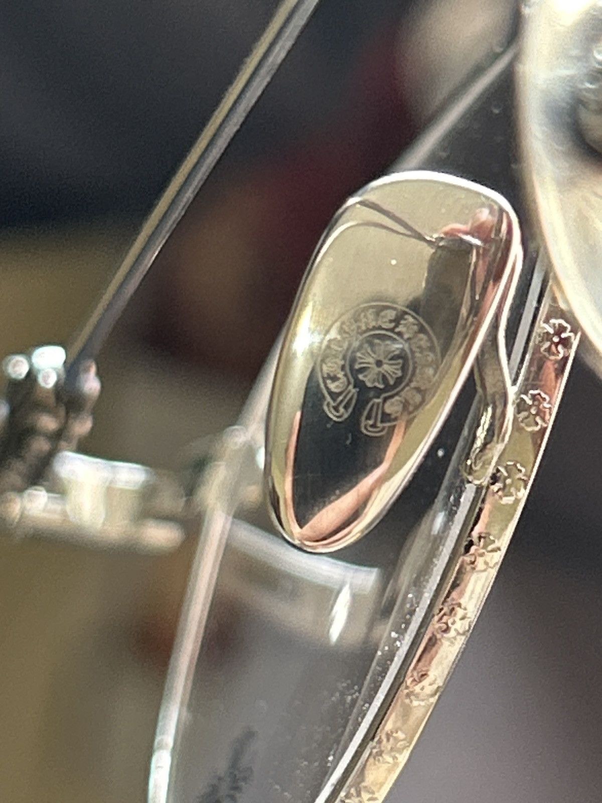 Chrome Hearts Chrome Hearts Vagidictorian III Silver Circle Glasses Size ONE SIZE - 10 Thumbnail