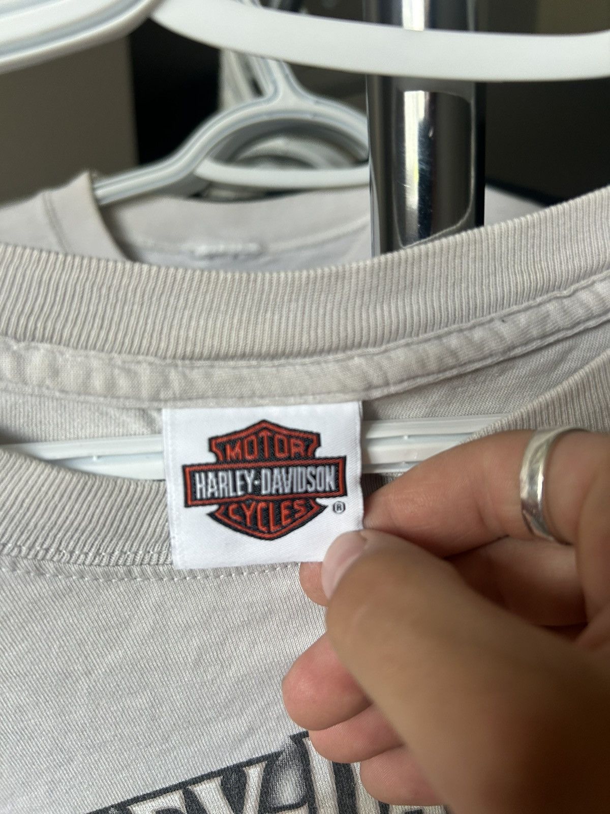 Vintage VINTAGE Harley biker T-shirt Size US XL / EU 56 / 4 - 4 Thumbnail