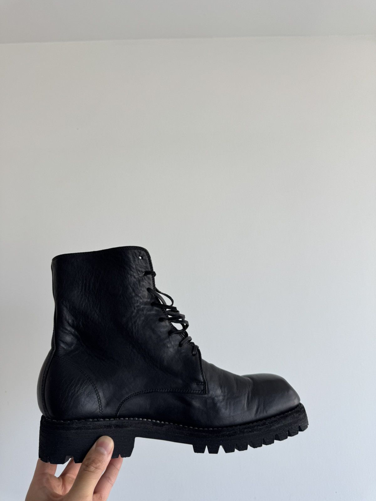 Guidi Guidi 79085V Ankle High Horse Leather All Black Boots Size US 10 / EU 43 - 17 Thumbnail