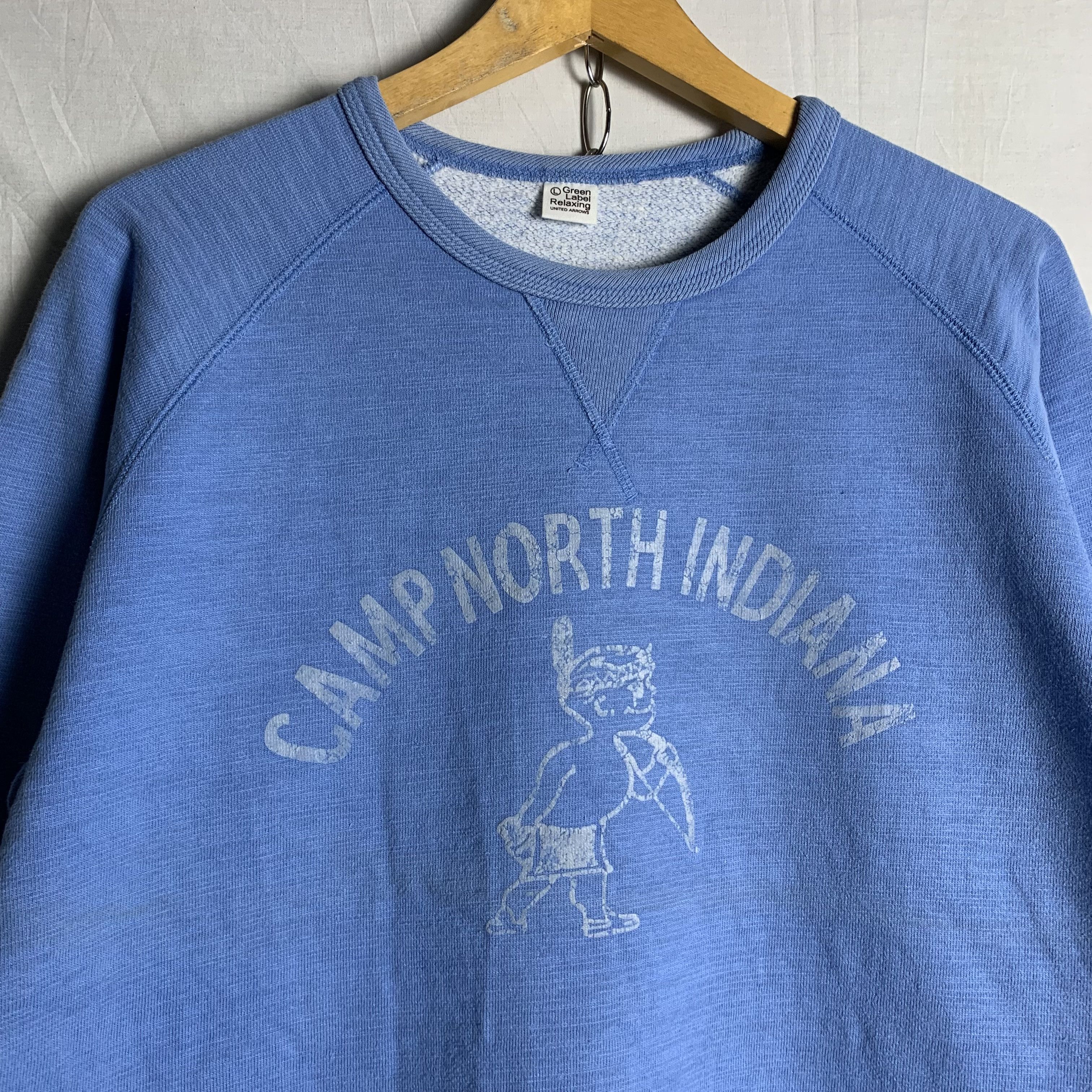 Japanese Brand Camp North Indiana Green Label Relaxing Sweatshirt Crewneck Size US M / EU 48-50 / 2 - 2 Thumbnail