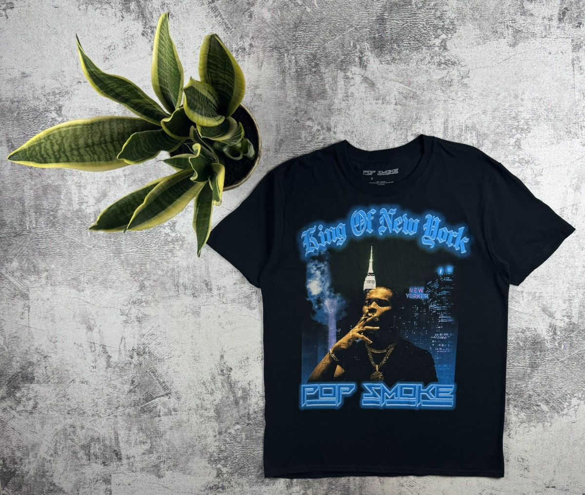 Vintage Pop Smoke Cotton Men’s New York Rock Tour Rap Merch Devil Hip Hop T Shirt Jersey Size US S / EU 44-46 / 1 - 1 Thumbnail