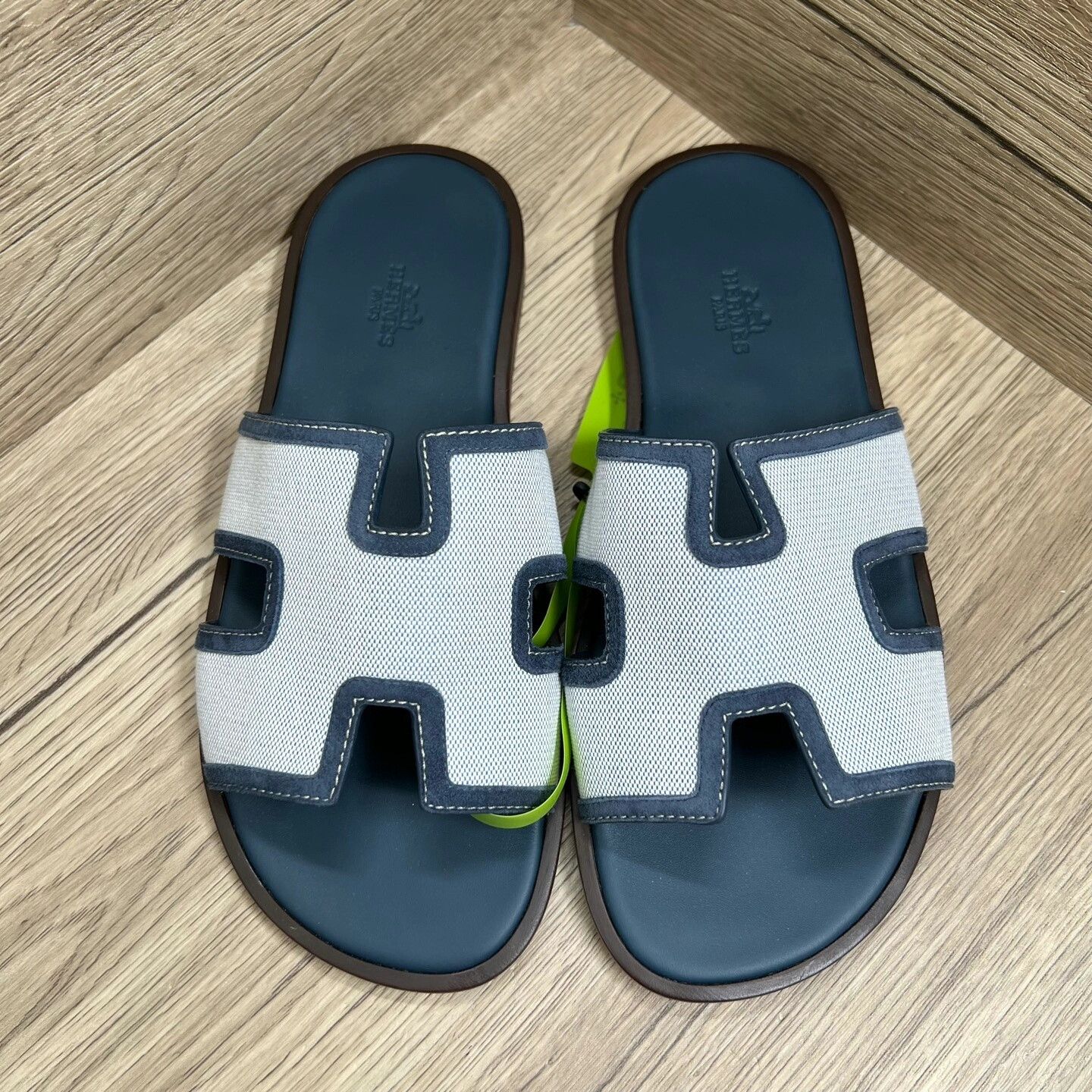 Hermes Hermes Blue Gray H Sandals Size US 7 / EU 40 - 5 Thumbnail