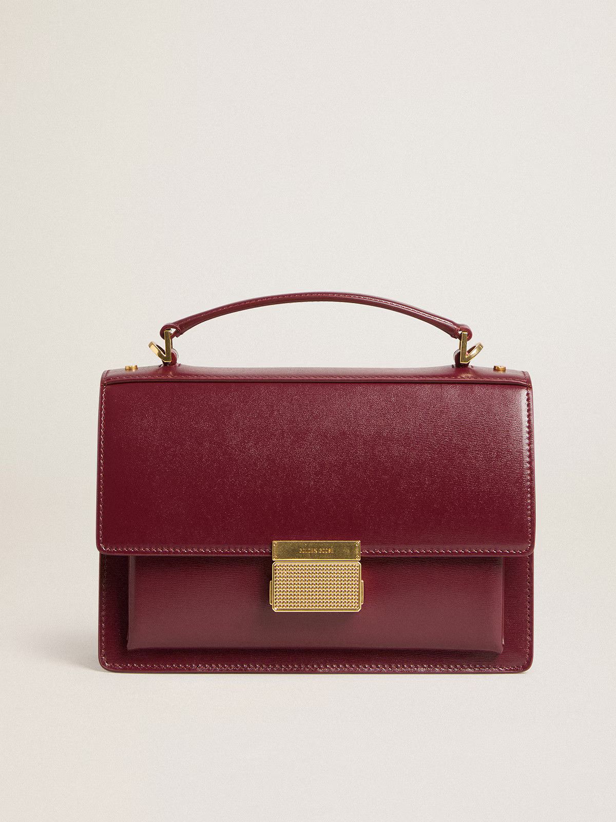 Golden Goose o1s22i1n1224 Size: OS / Venice Leather Handbag in Burgandy Size ONE SIZE - 1 Thumbnail