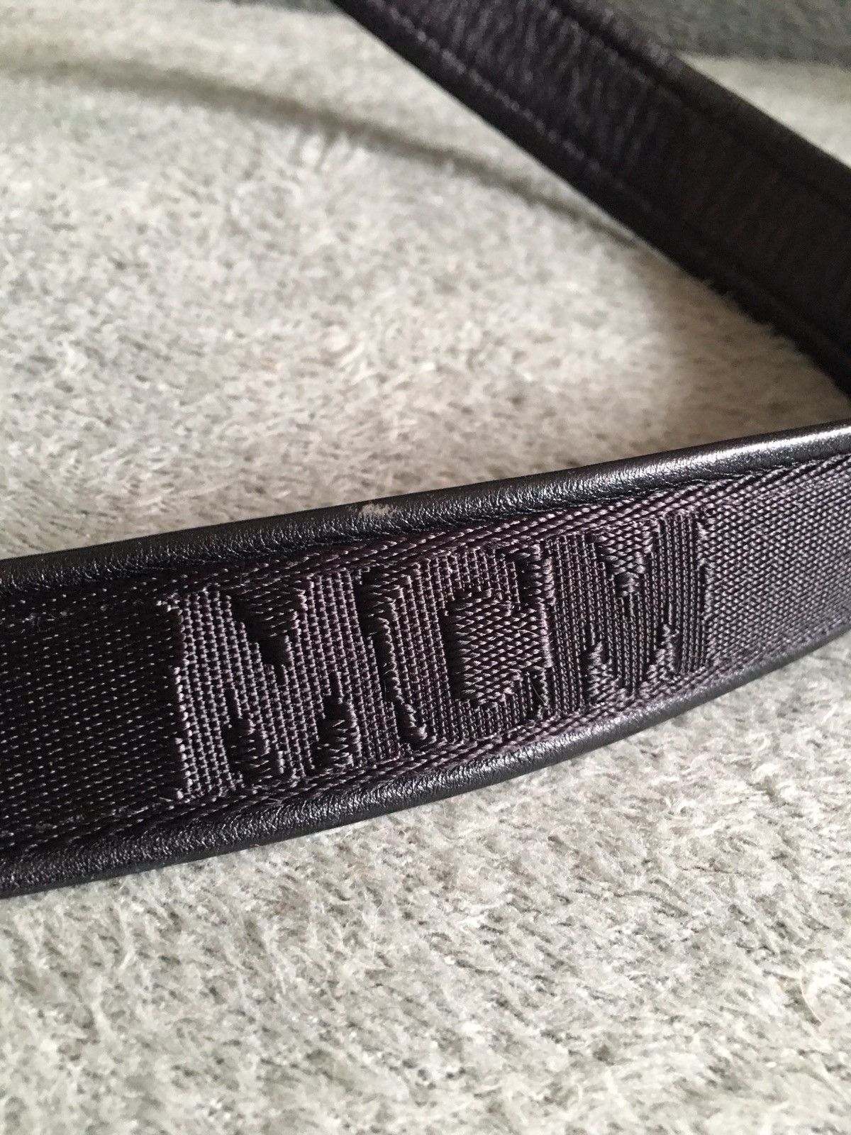 MCM MCM Black Monogram Logo Canvas Leather Buckle Belt Size ONE SIZE - 9 Thumbnail
