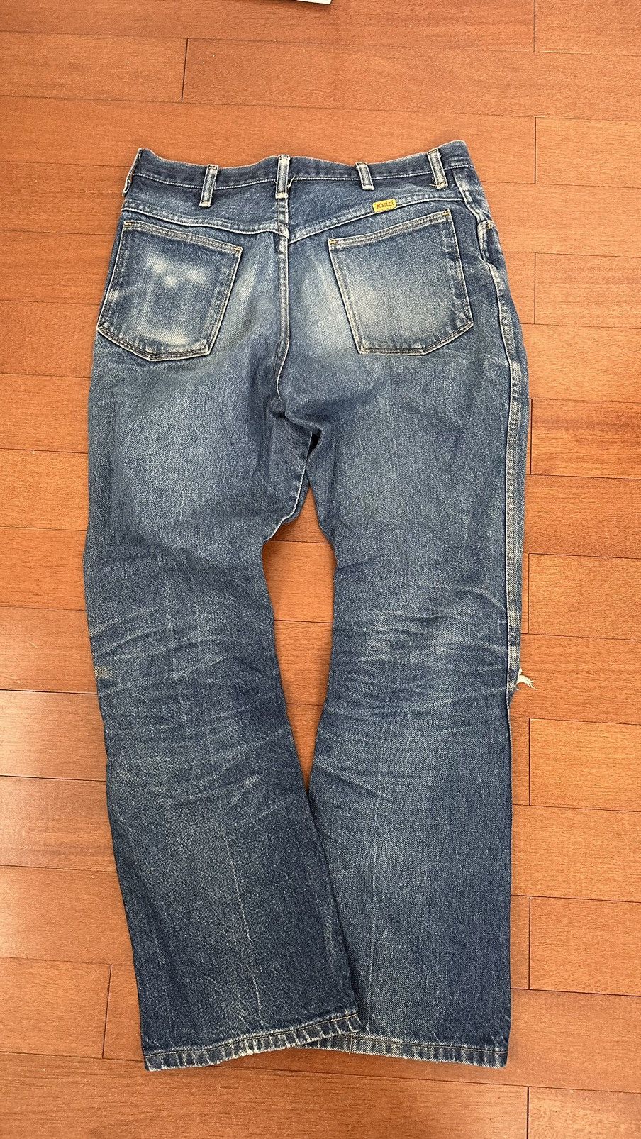 Rustler × Vintage Rustler Distressed Faded Flare jeans Size US 32 / EU 48 - 7 Thumbnail